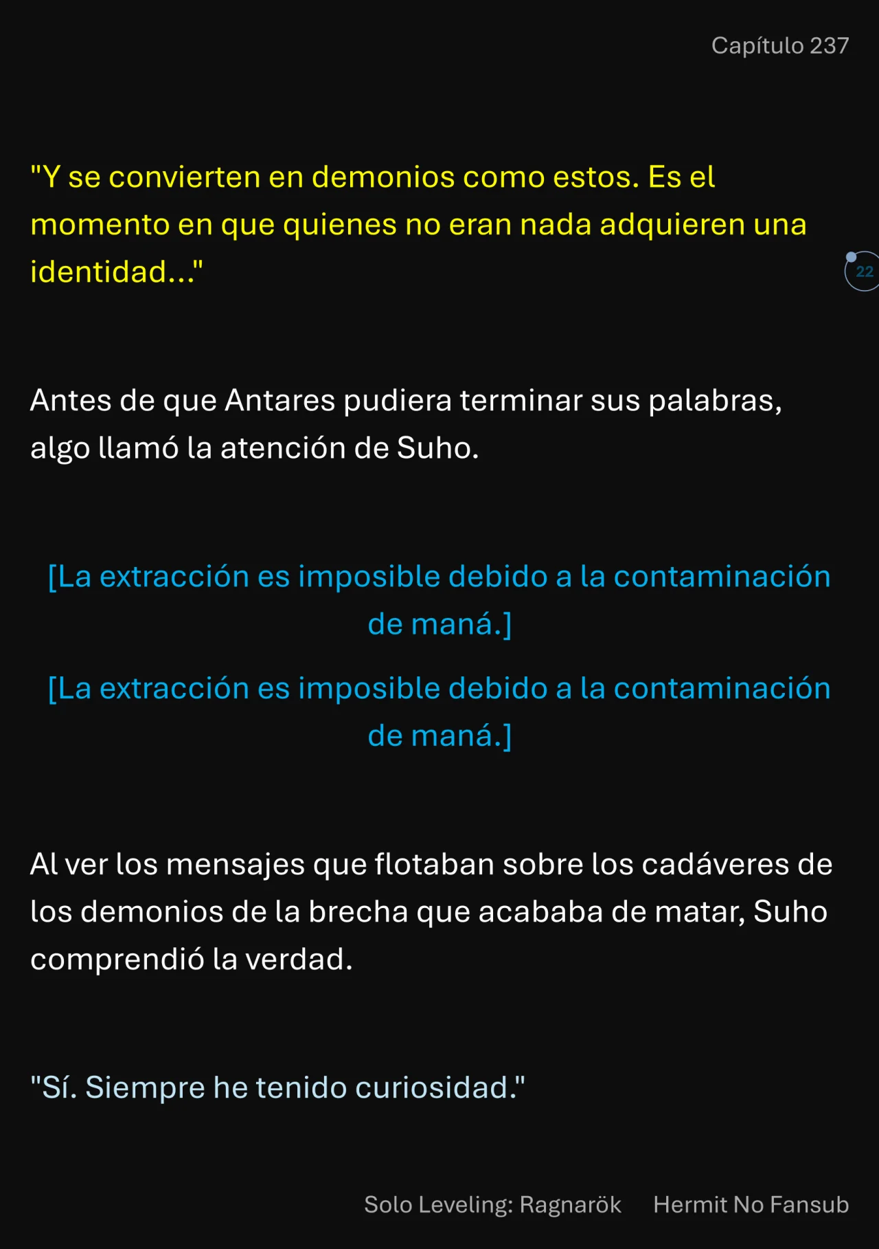 Página 23 del Manga