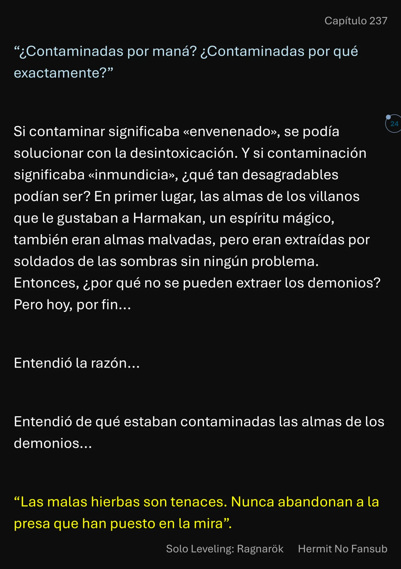 Página 25 del Manga