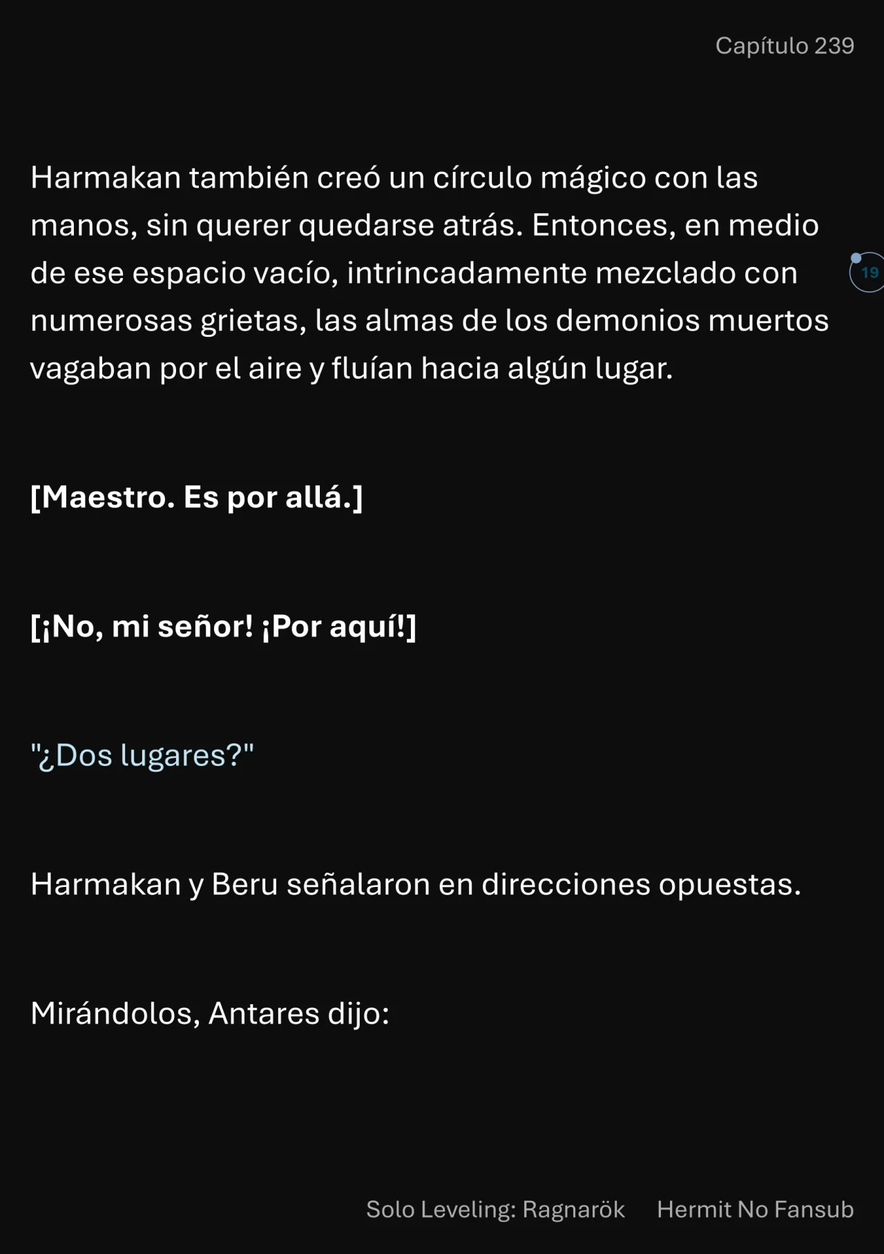 Página 20 del Manga