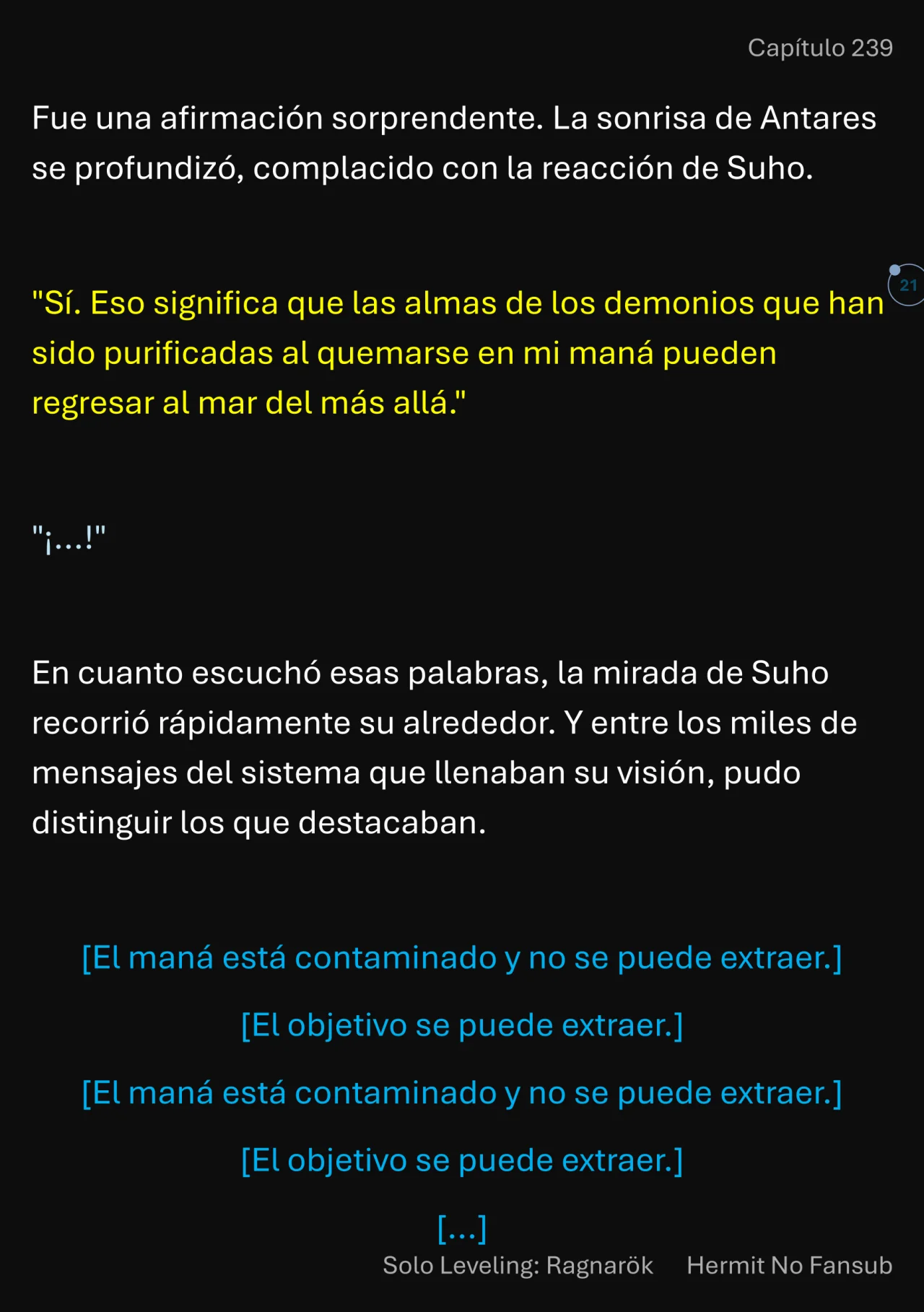 Página 22 del Manga