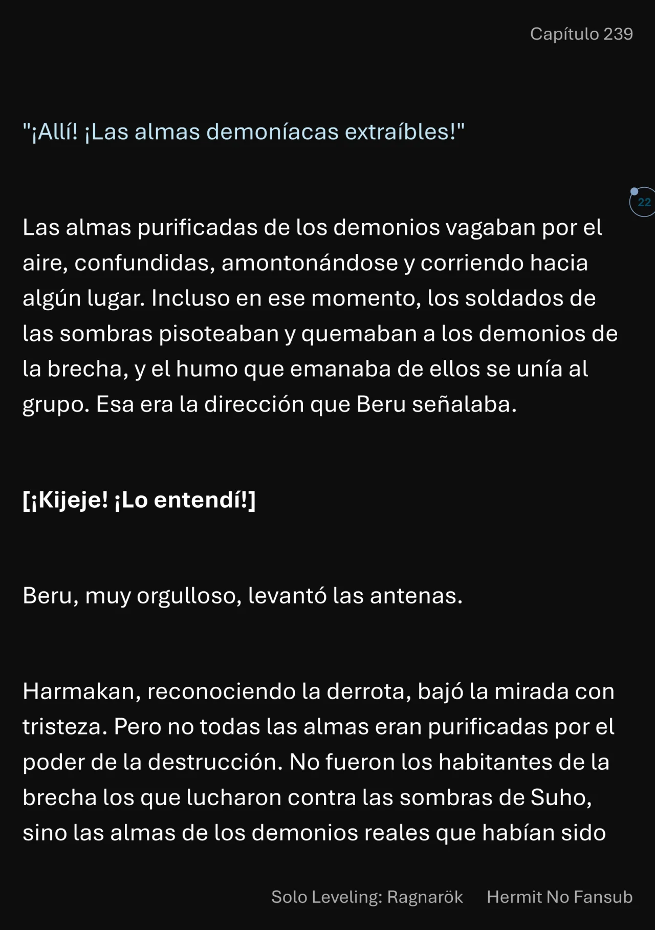 Página 23 del Manga