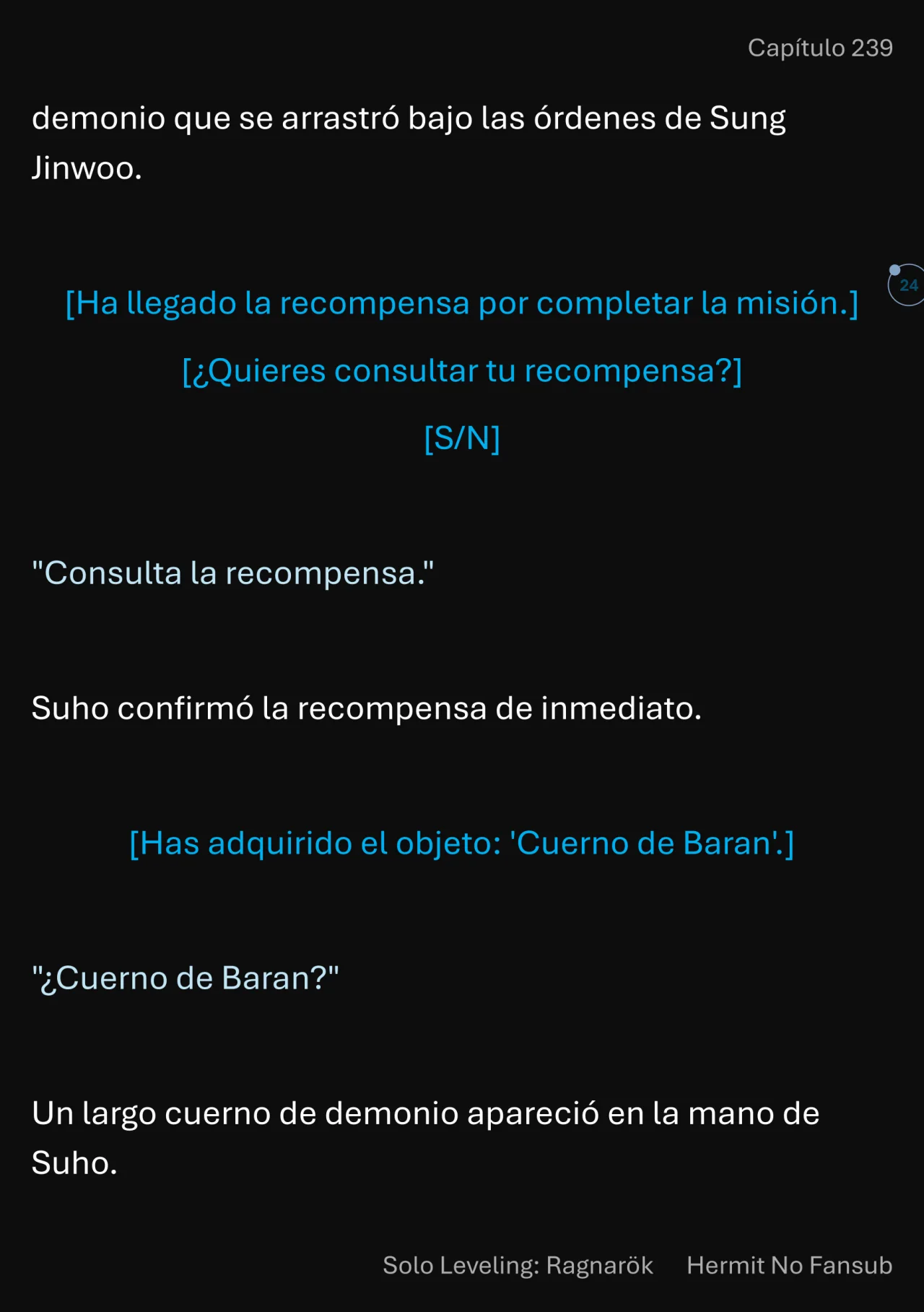 Página 25 del Manga