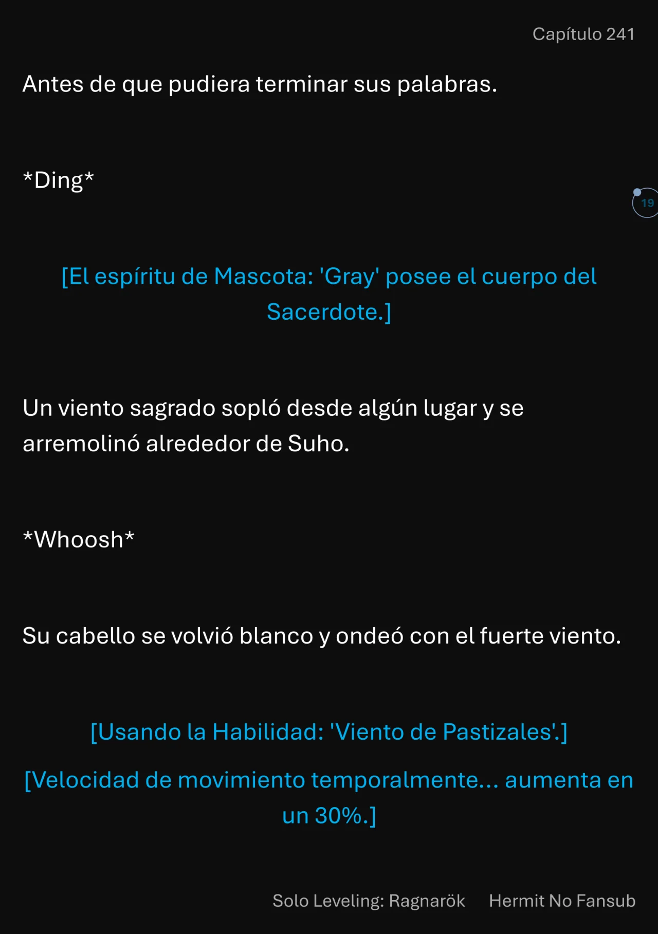 Página 20 del Manga