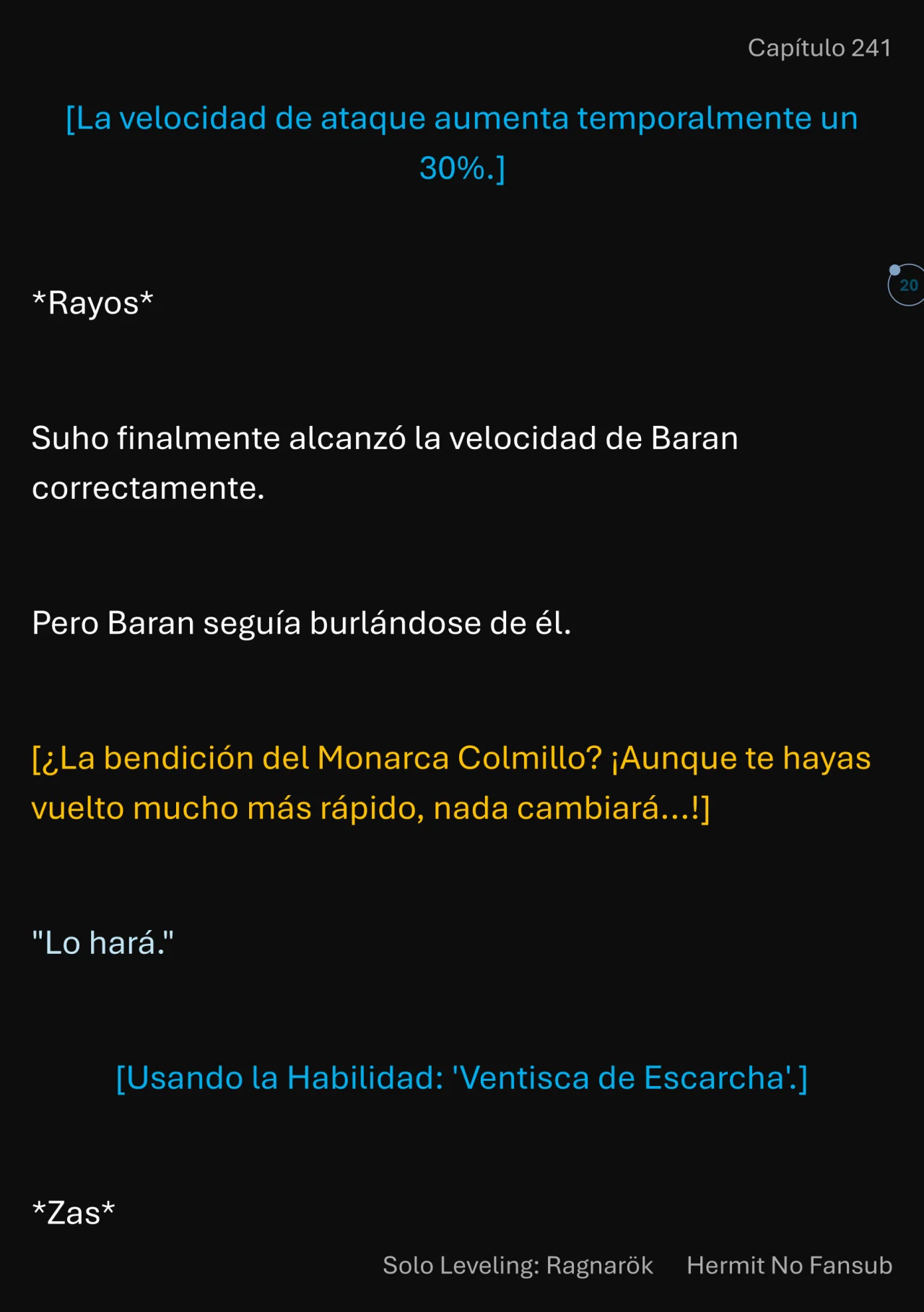 Página 21 del Manga