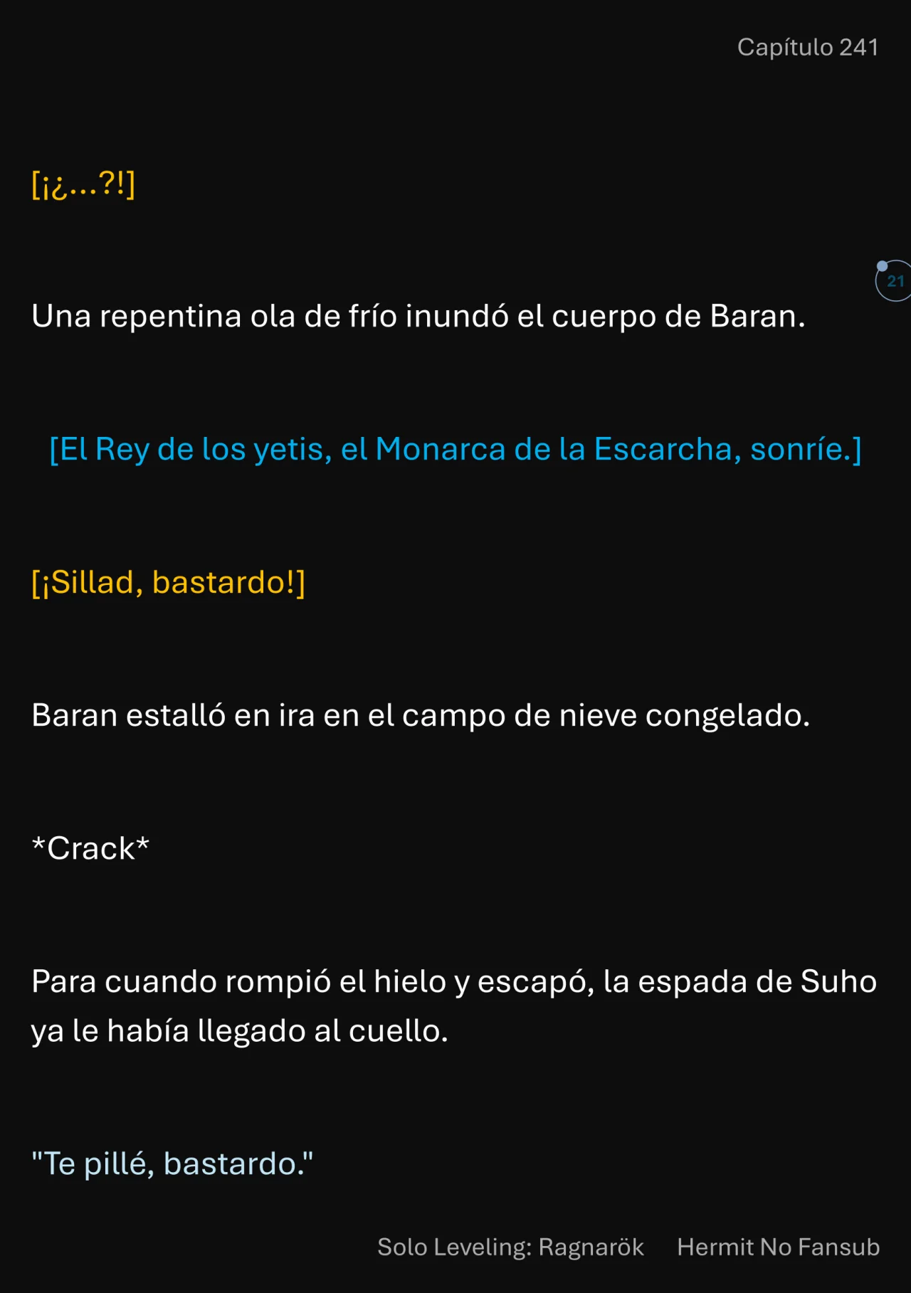 Página 22 del Manga