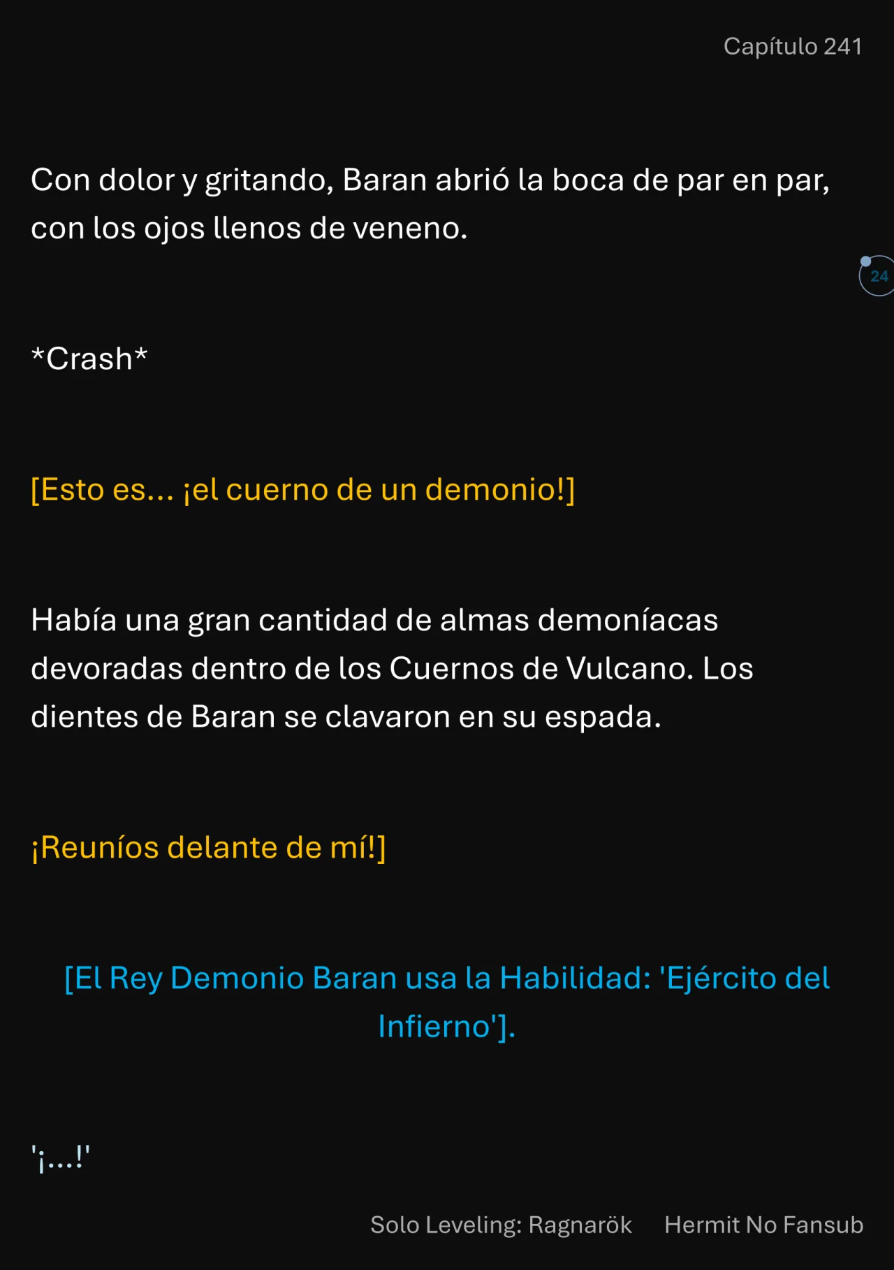 Página 25 del Manga