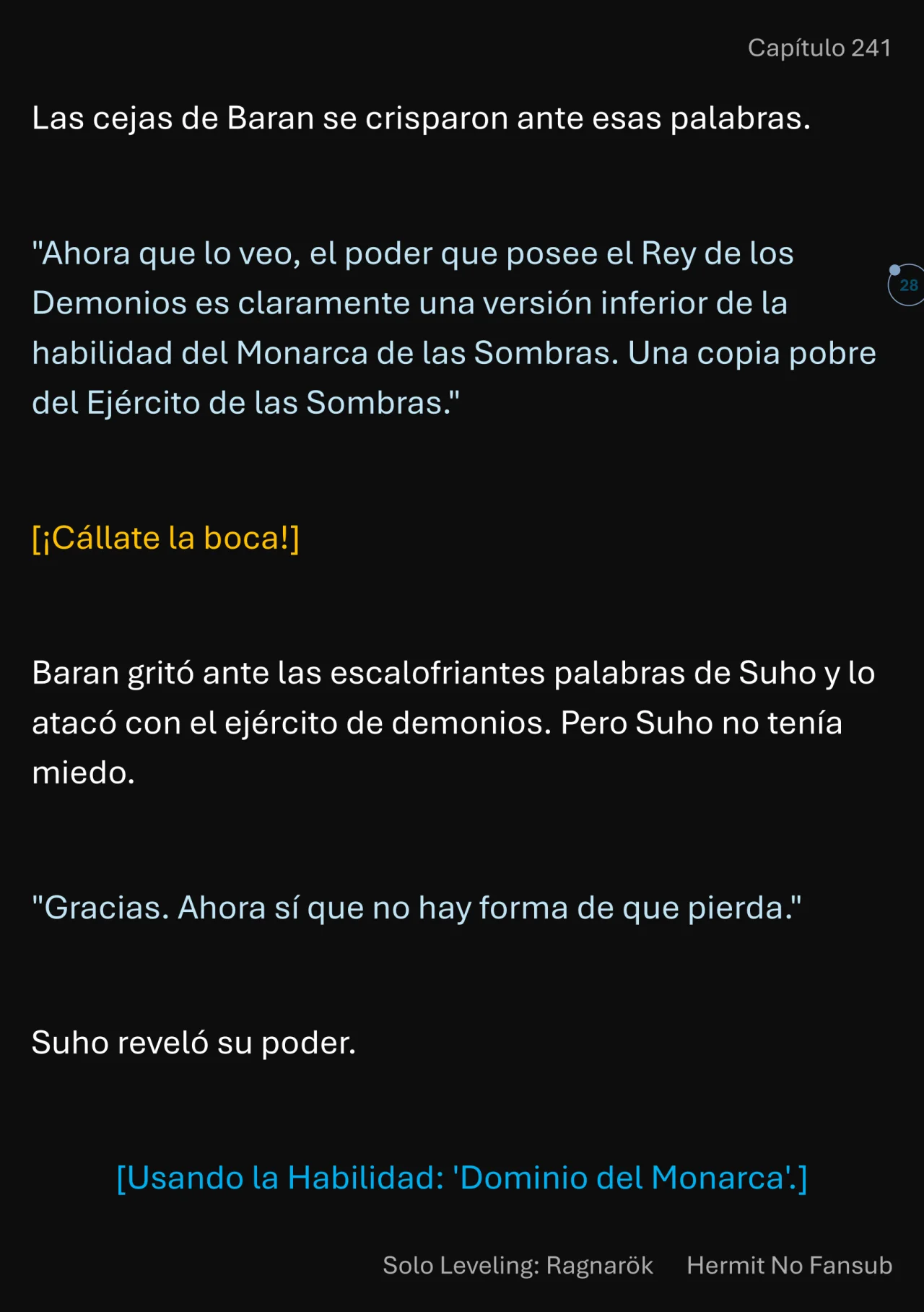 Página 29 del Manga