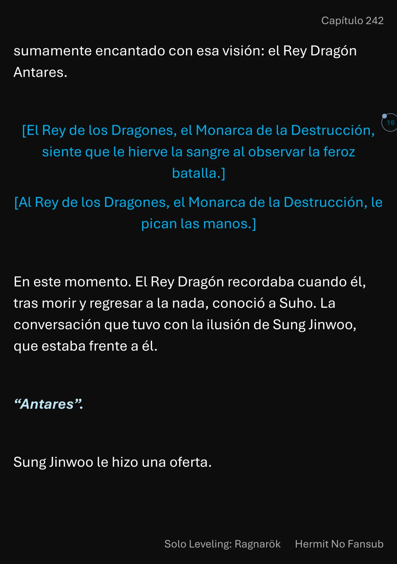 Página 17 del Manga