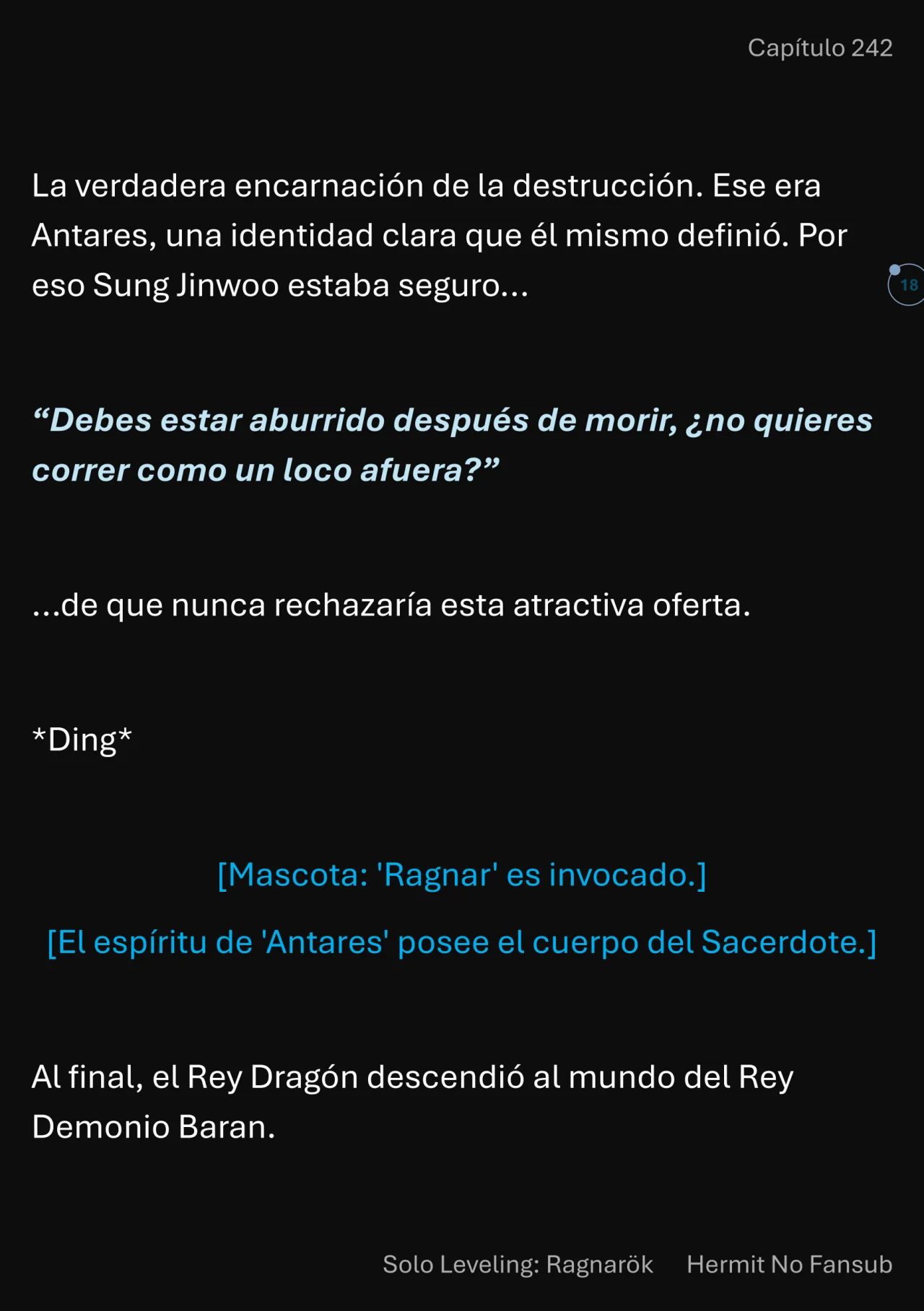 Página 19 del Manga