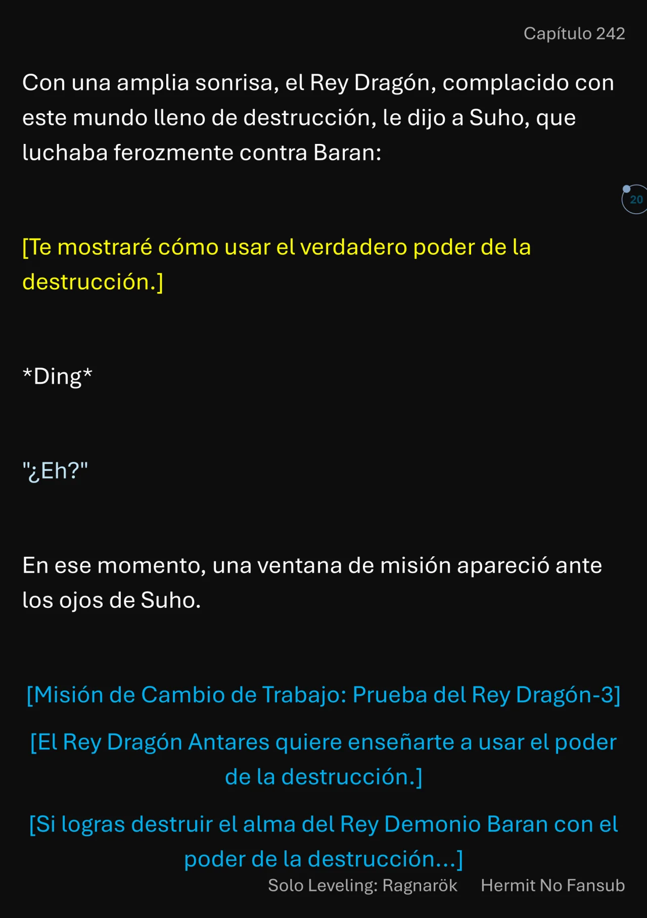 Página 21 del Manga