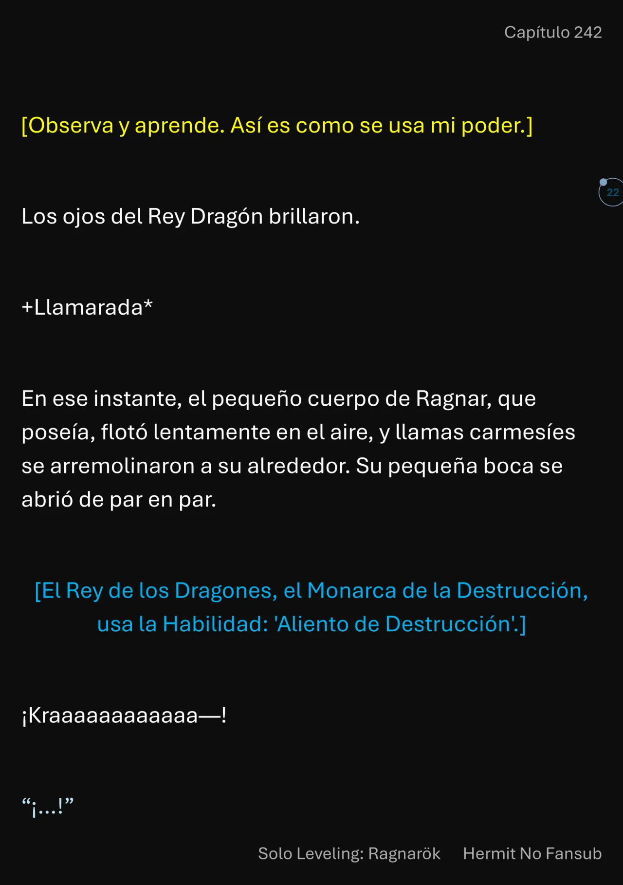 Página 23 del Manga