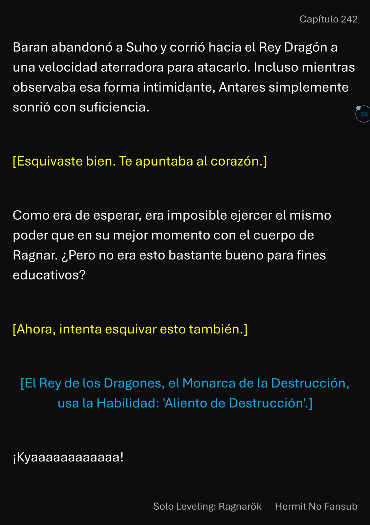 Página 25 del Manga