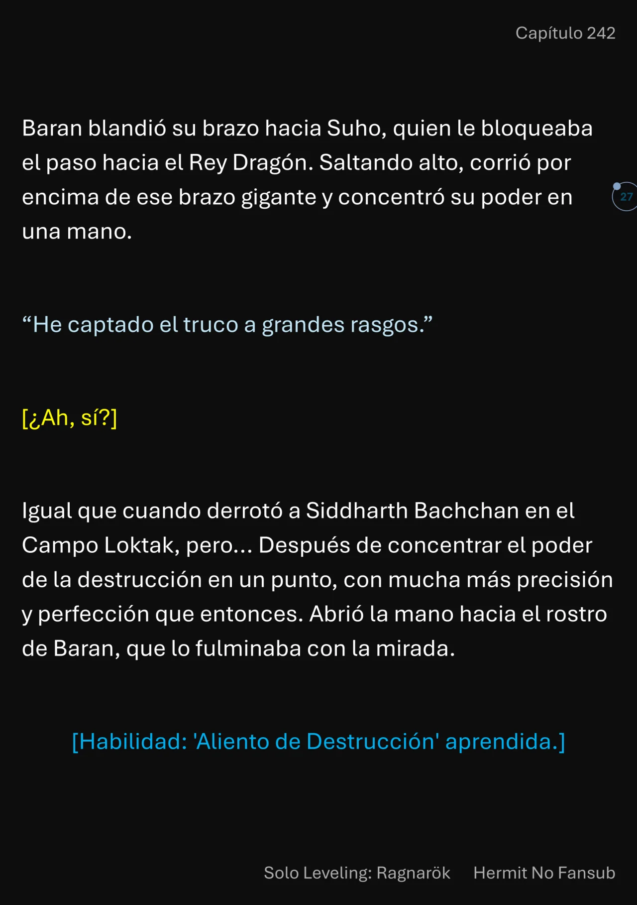 Página 28 del Manga