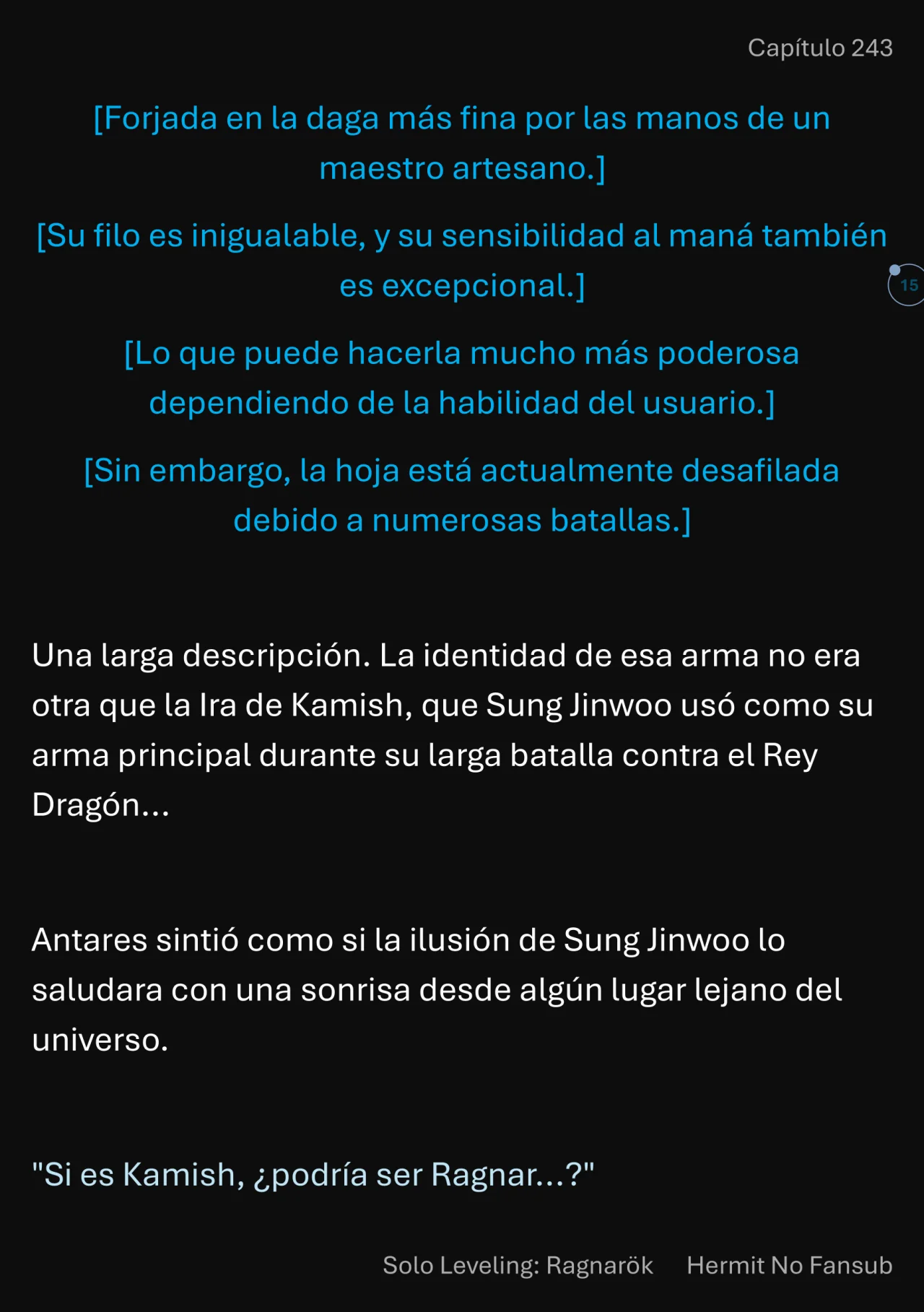 Página 16 del Manga