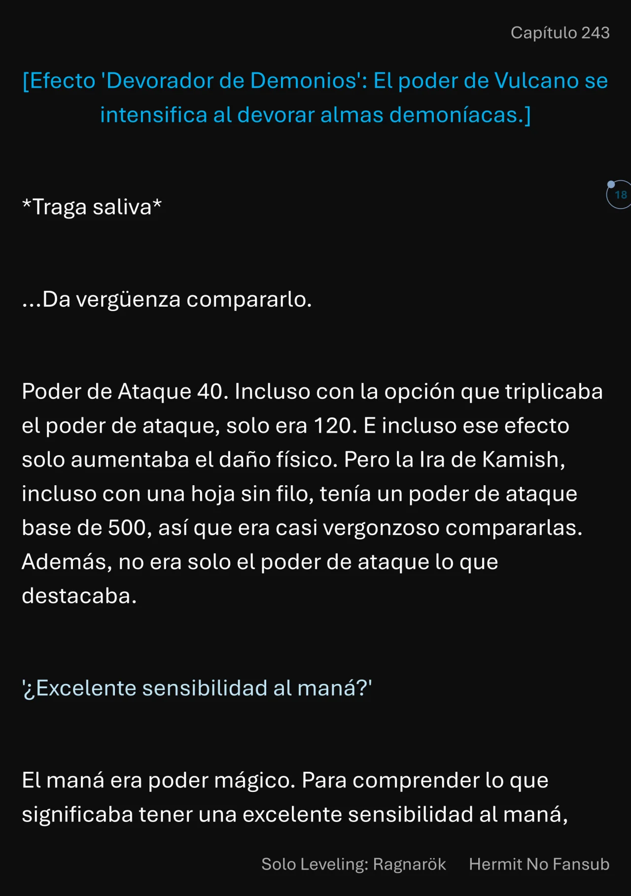 Página 19 del Manga