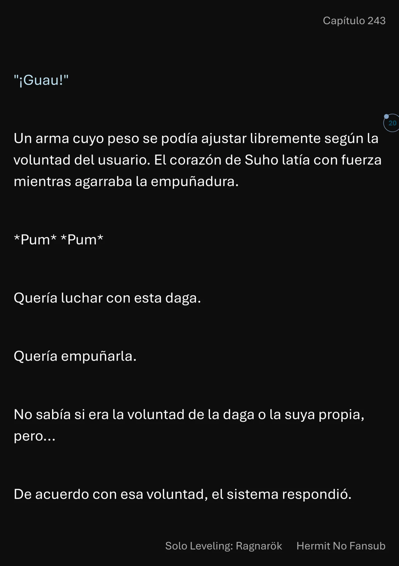 Página 21 del Manga