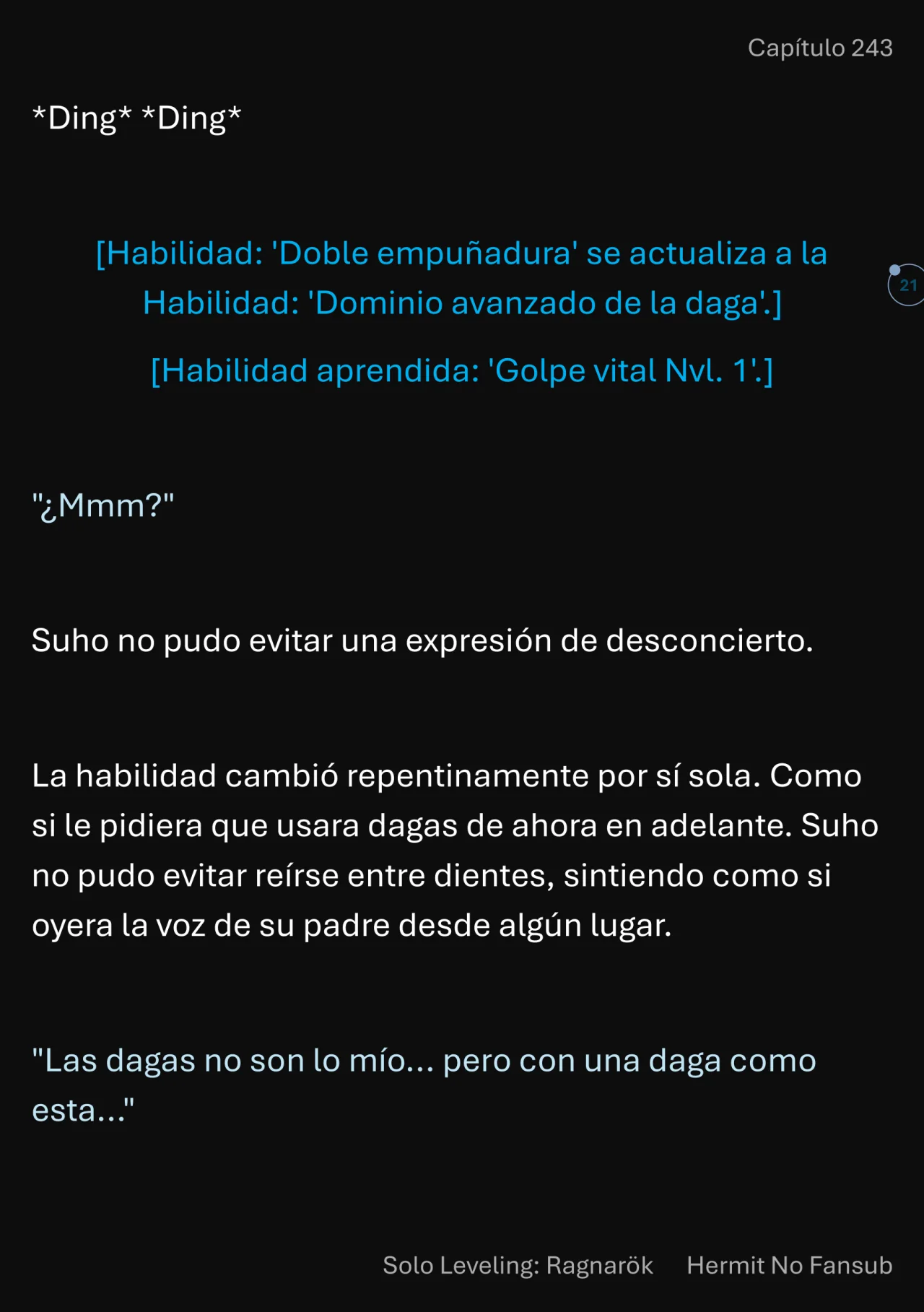 Página 22 del Manga