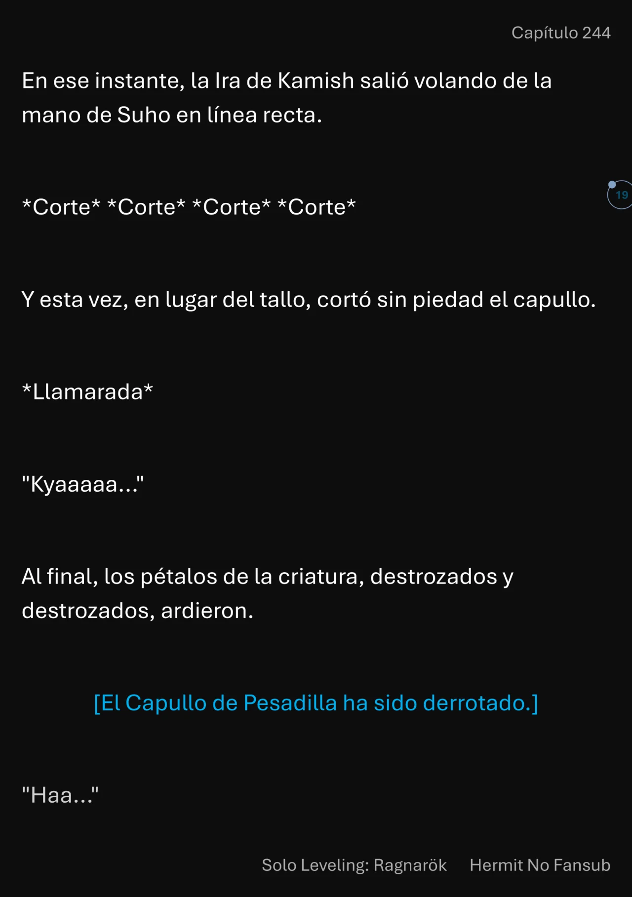 Página 20 del Manga