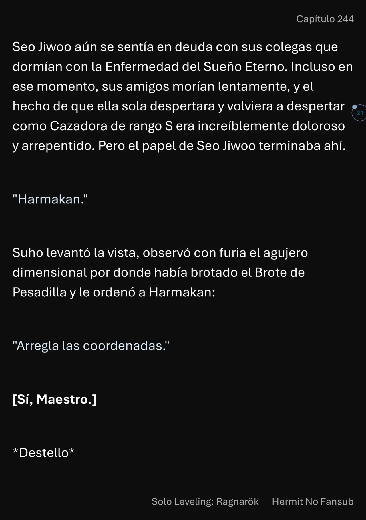 Página 22 del Manga