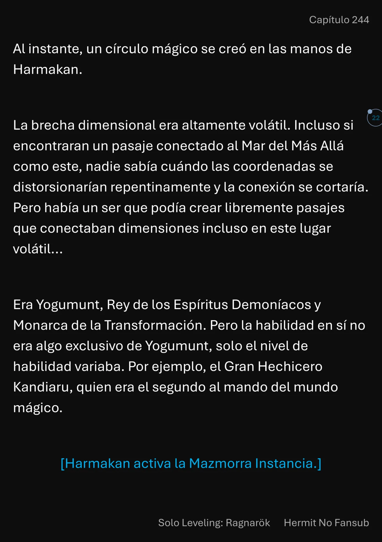 Página 23 del Manga