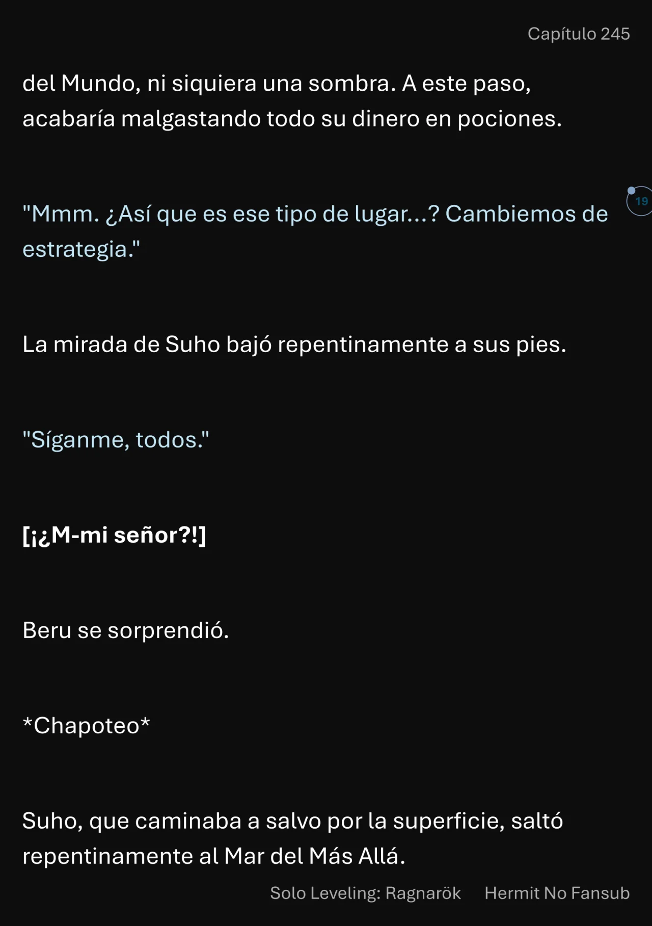 Página 20 del Manga