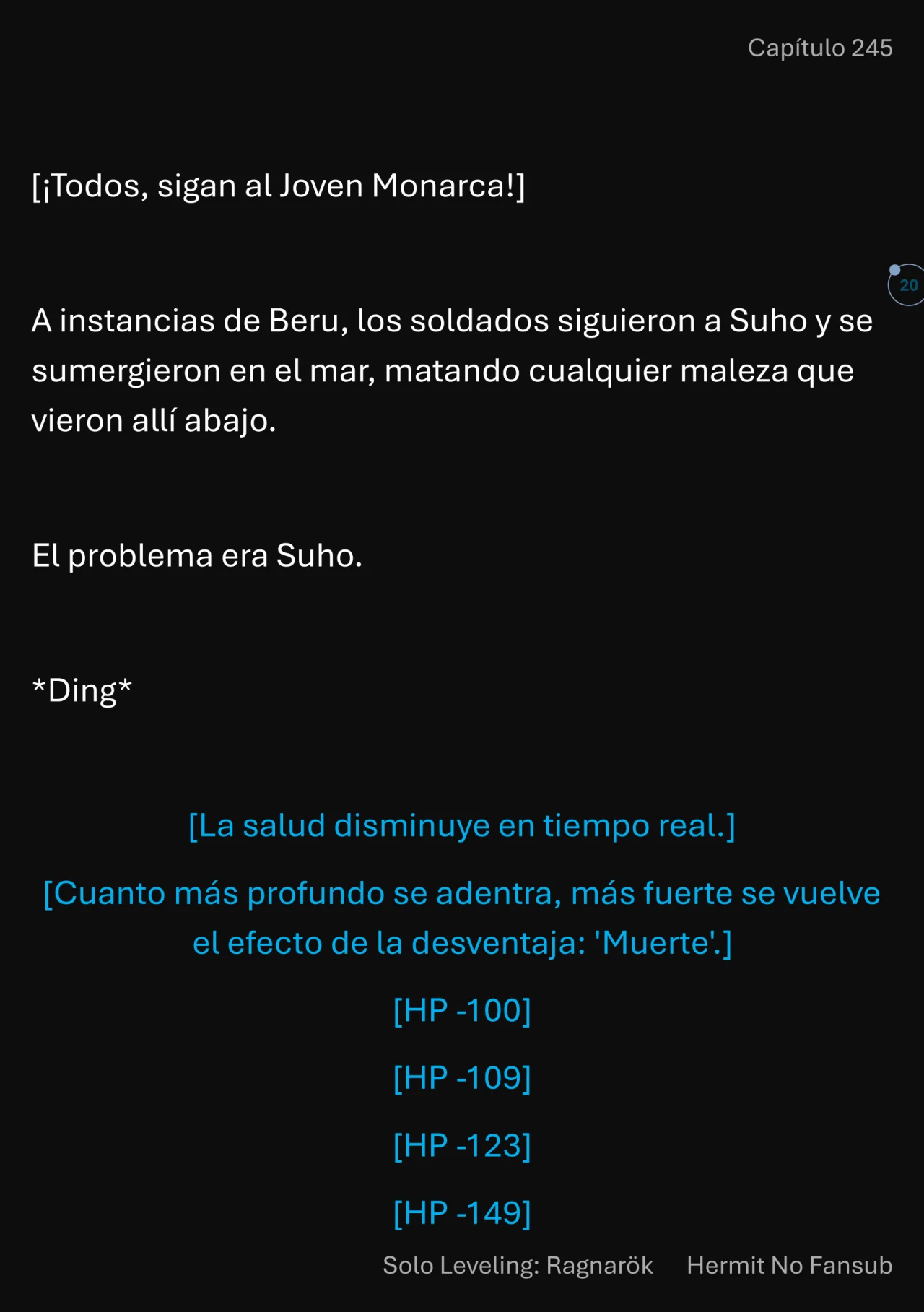 Página 21 del Manga