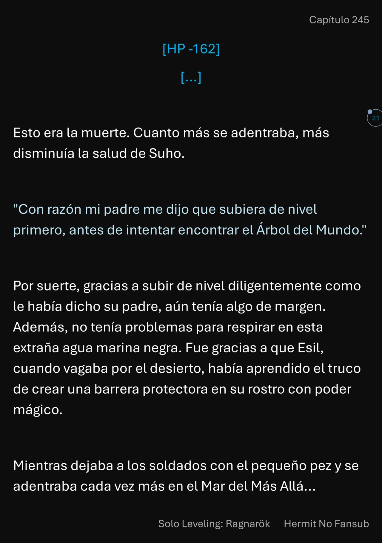 Página 22 del Manga