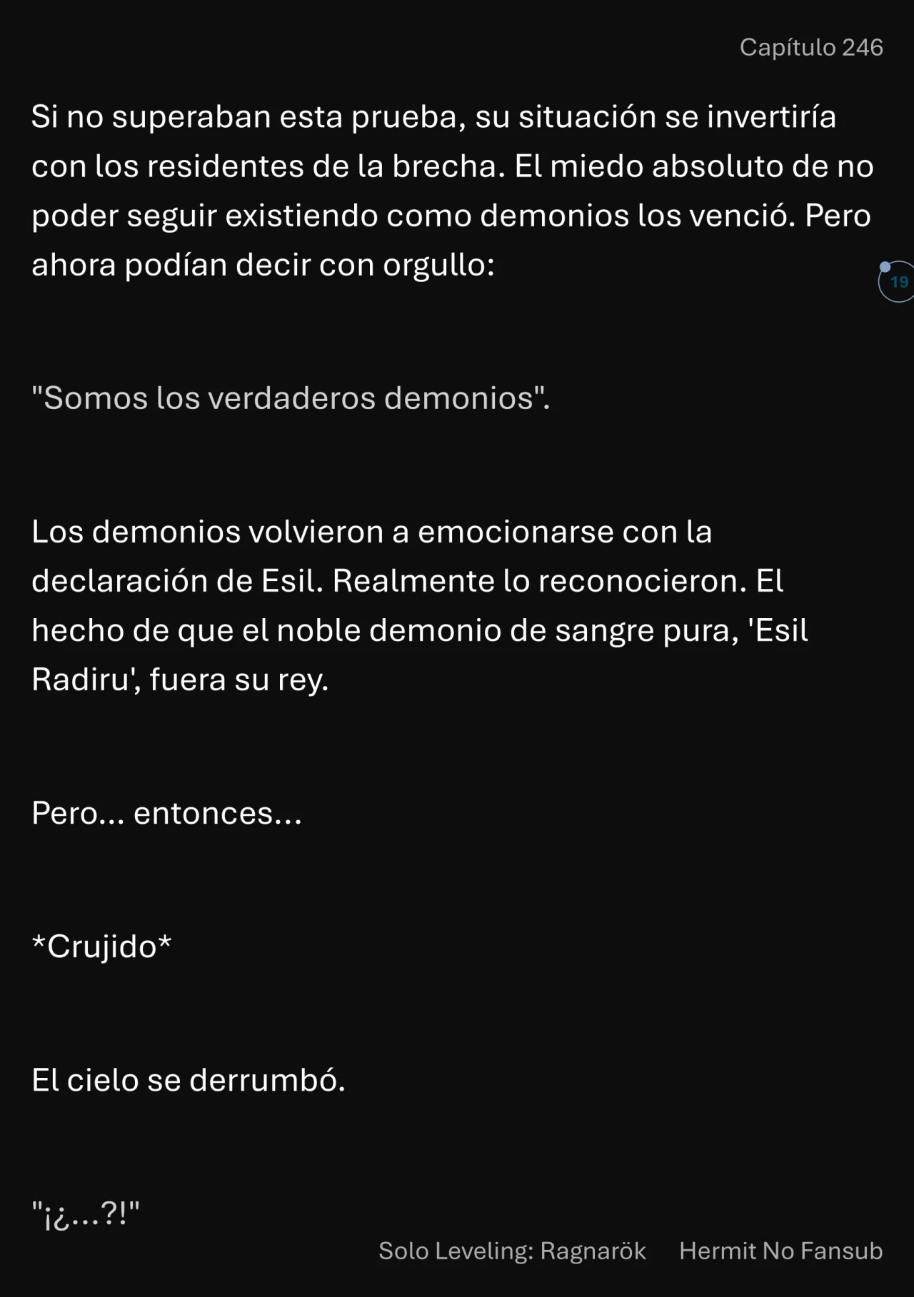 Página 20 del Manga