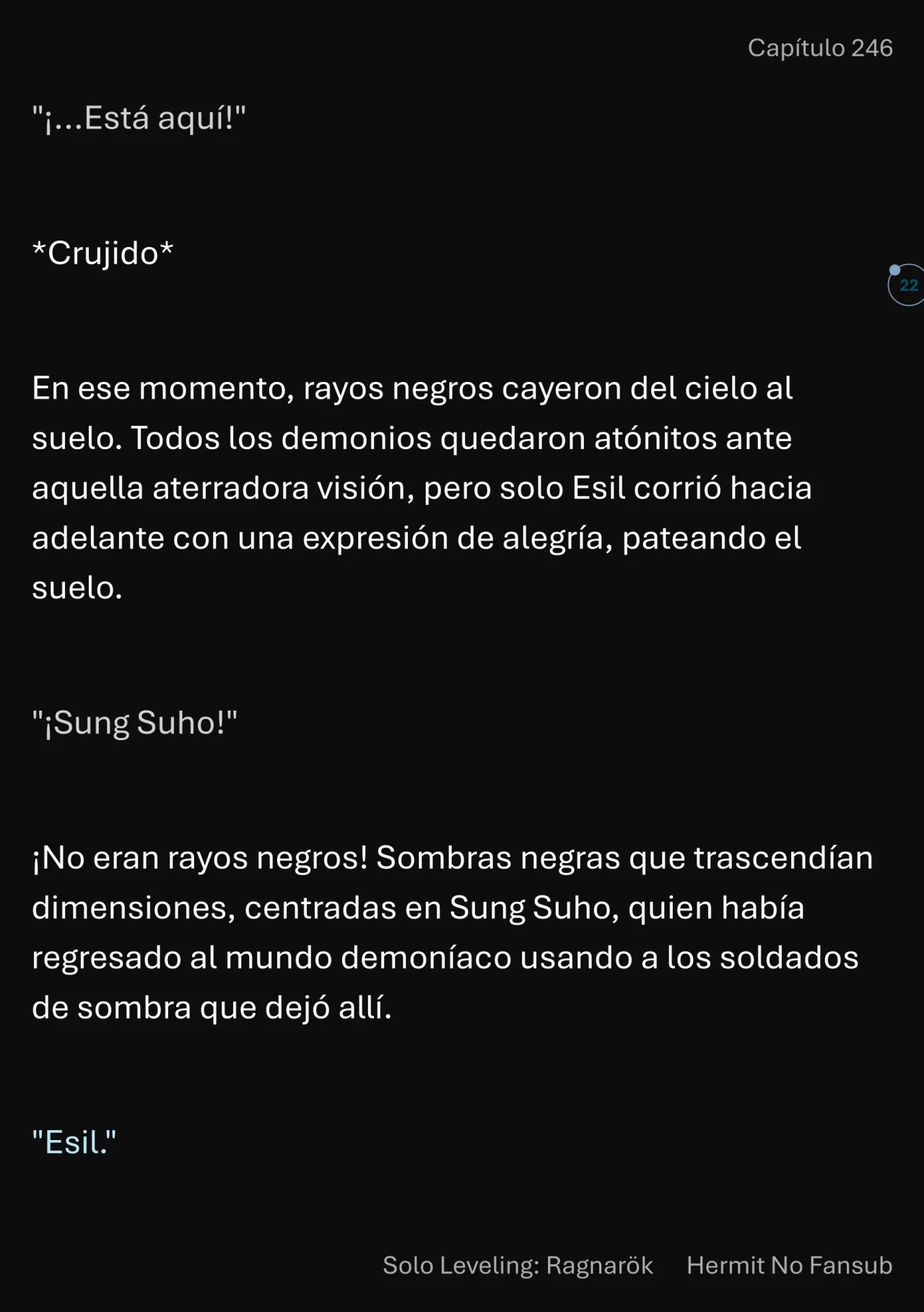 Página 23 del Manga