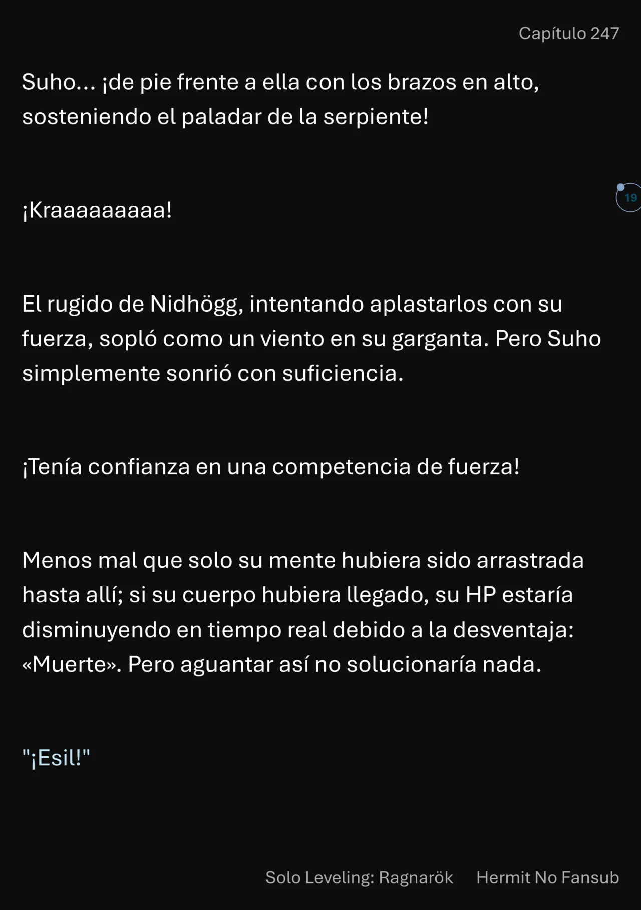 Página 20 del Manga