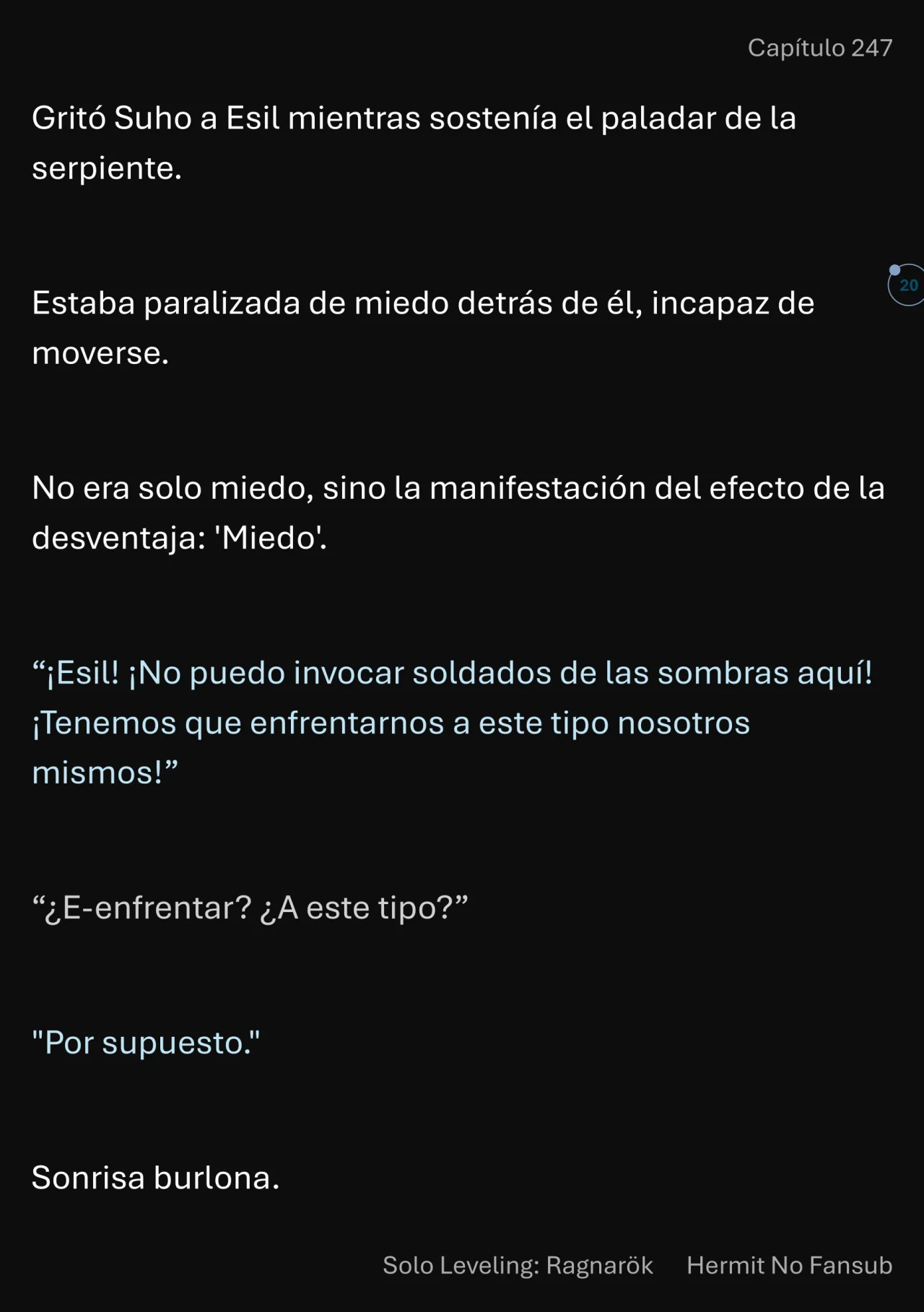 Página 21 del Manga