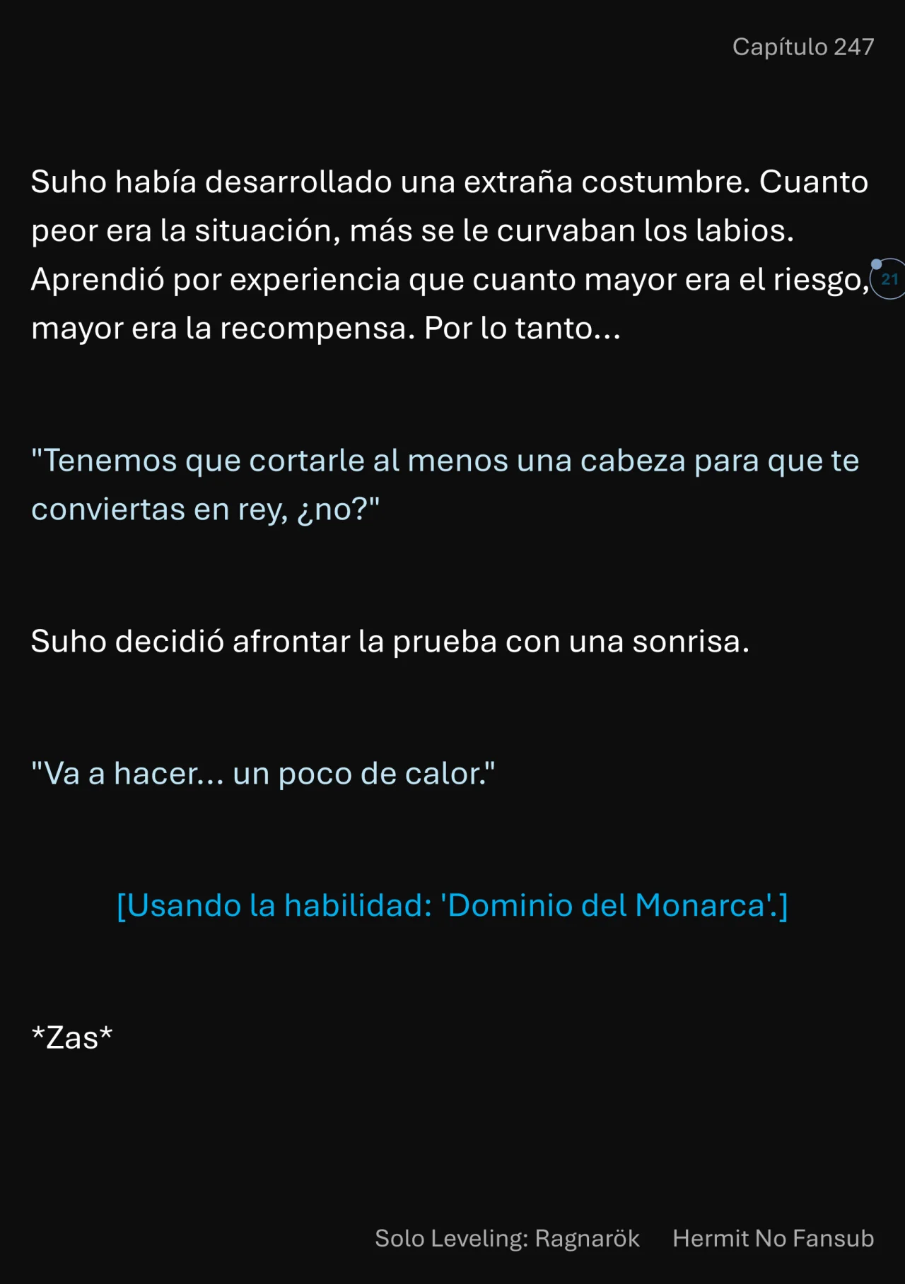 Página 22 del Manga