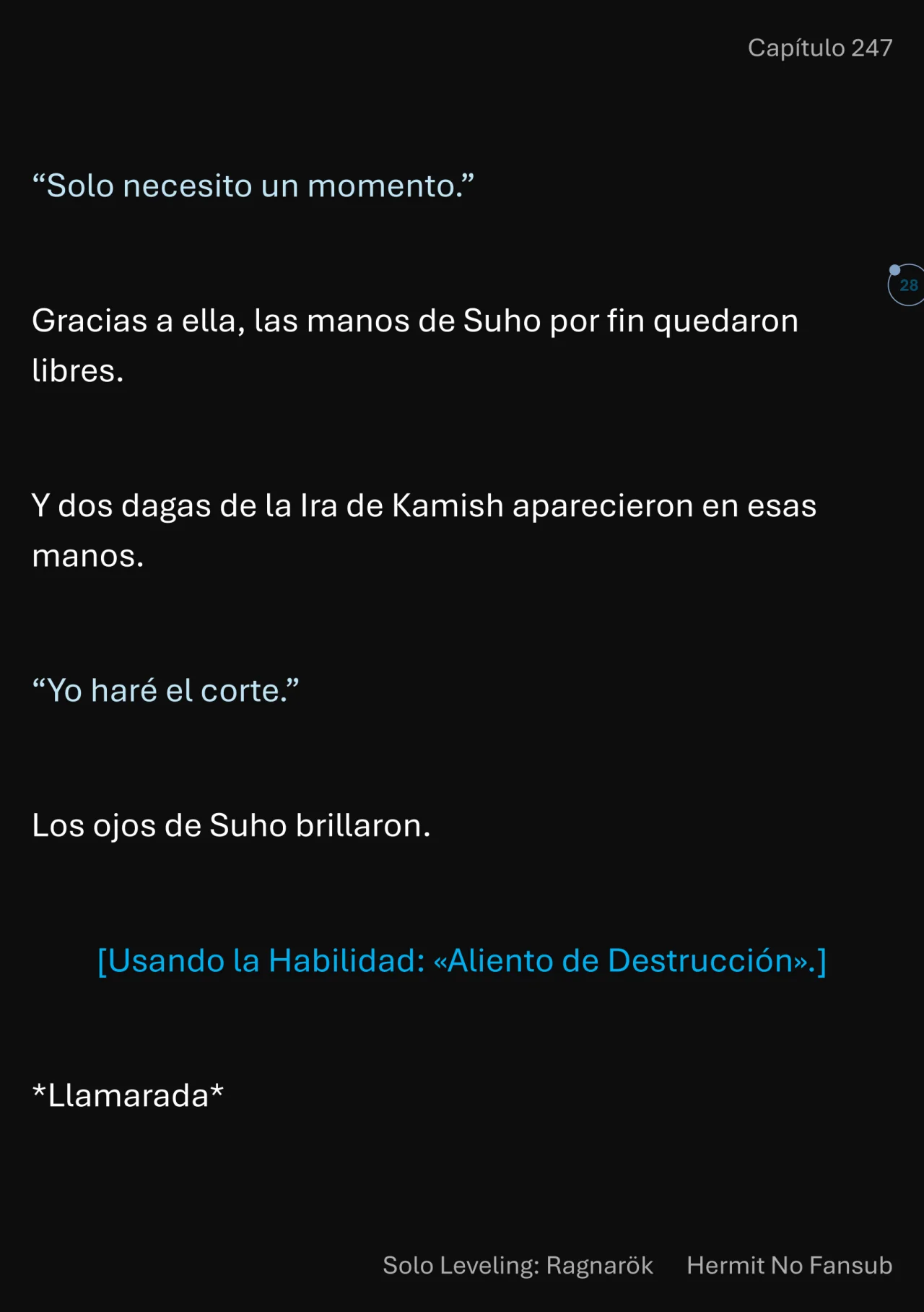 Página 29 del Manga