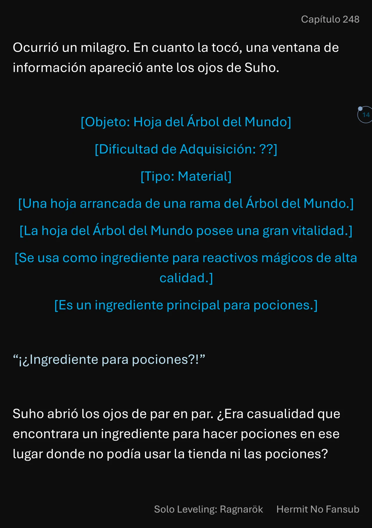 Página 15 del Manga