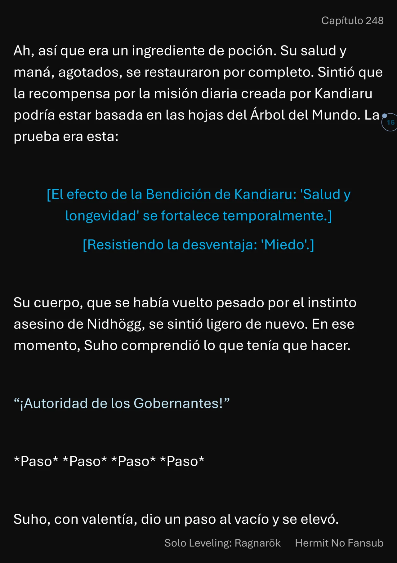 Página 17 del Manga