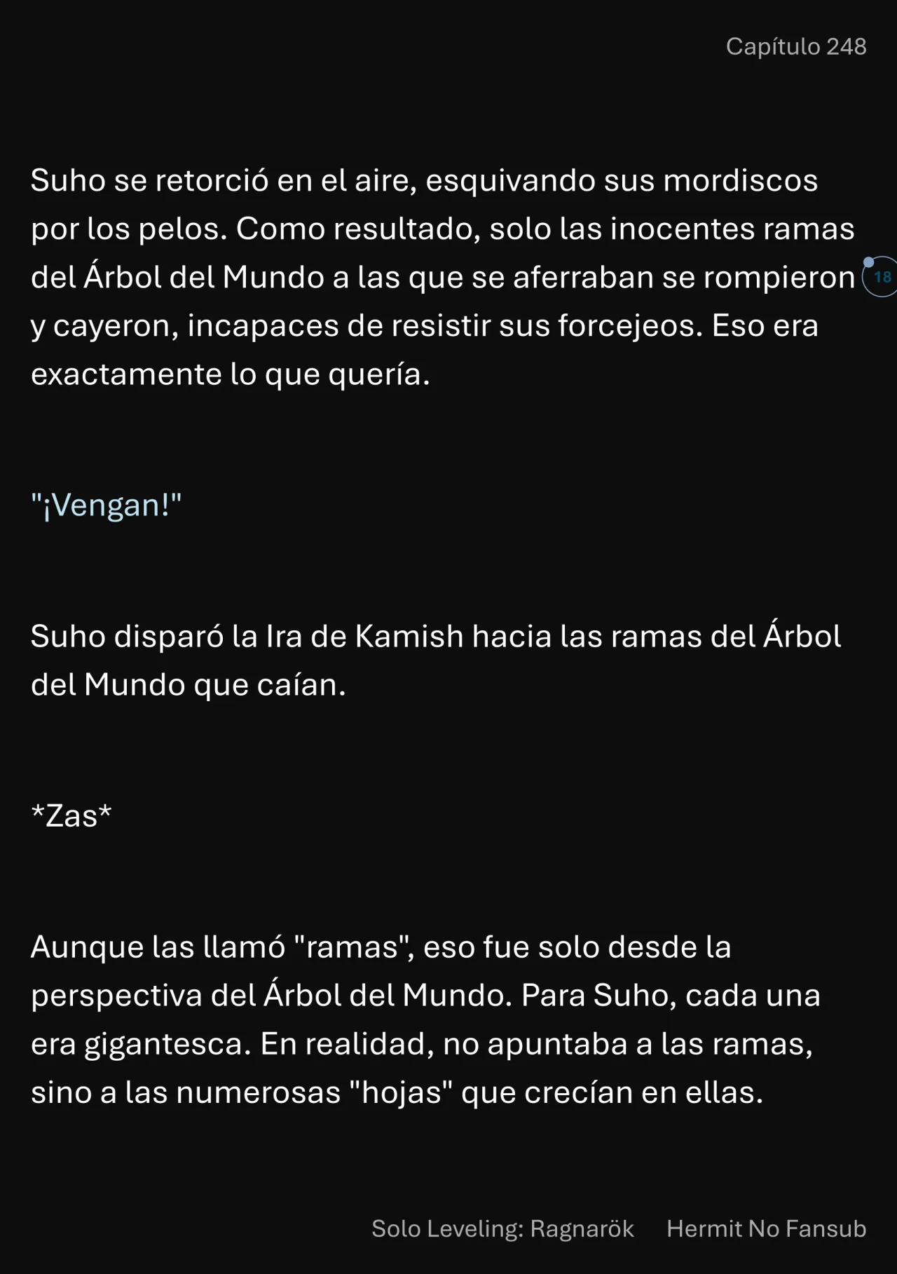 Página 19 del Manga