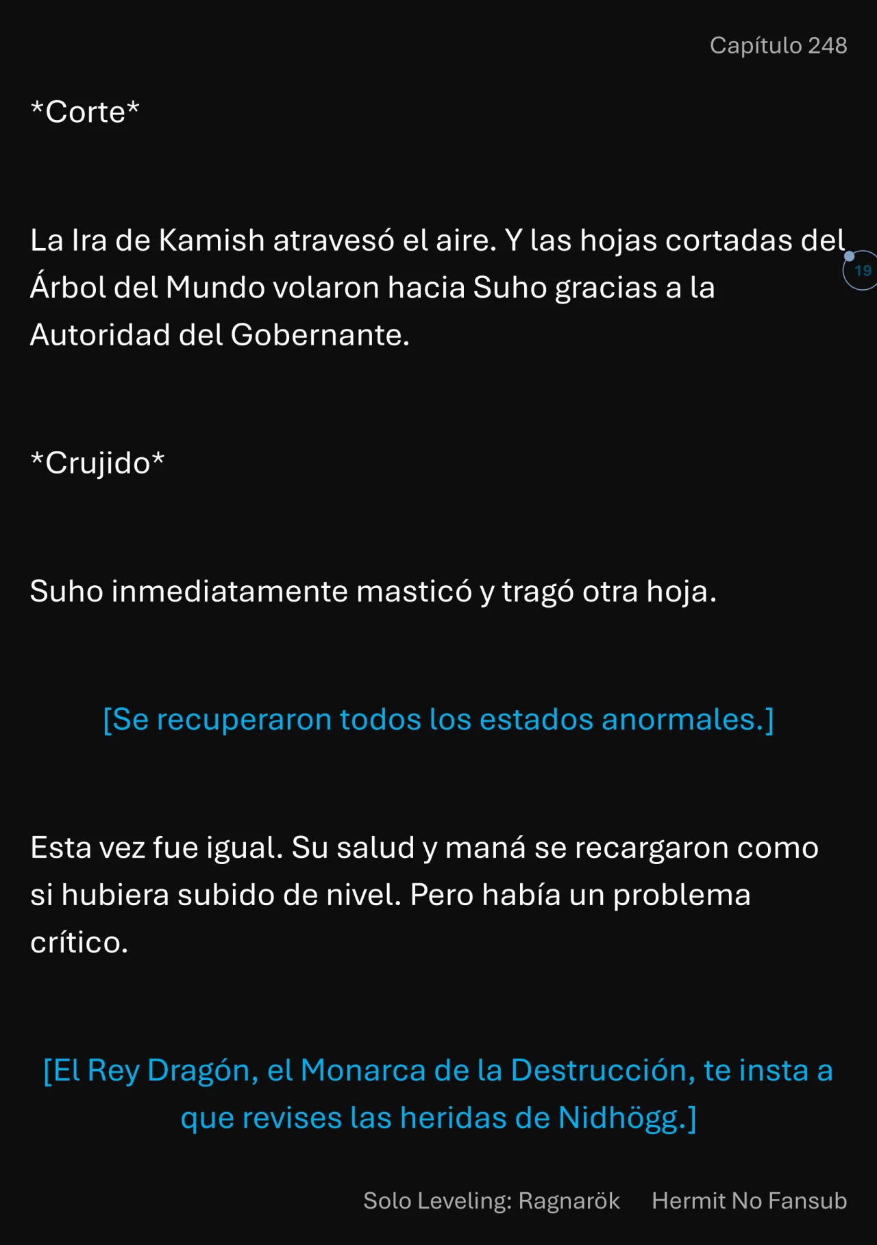 Página 20 del Manga