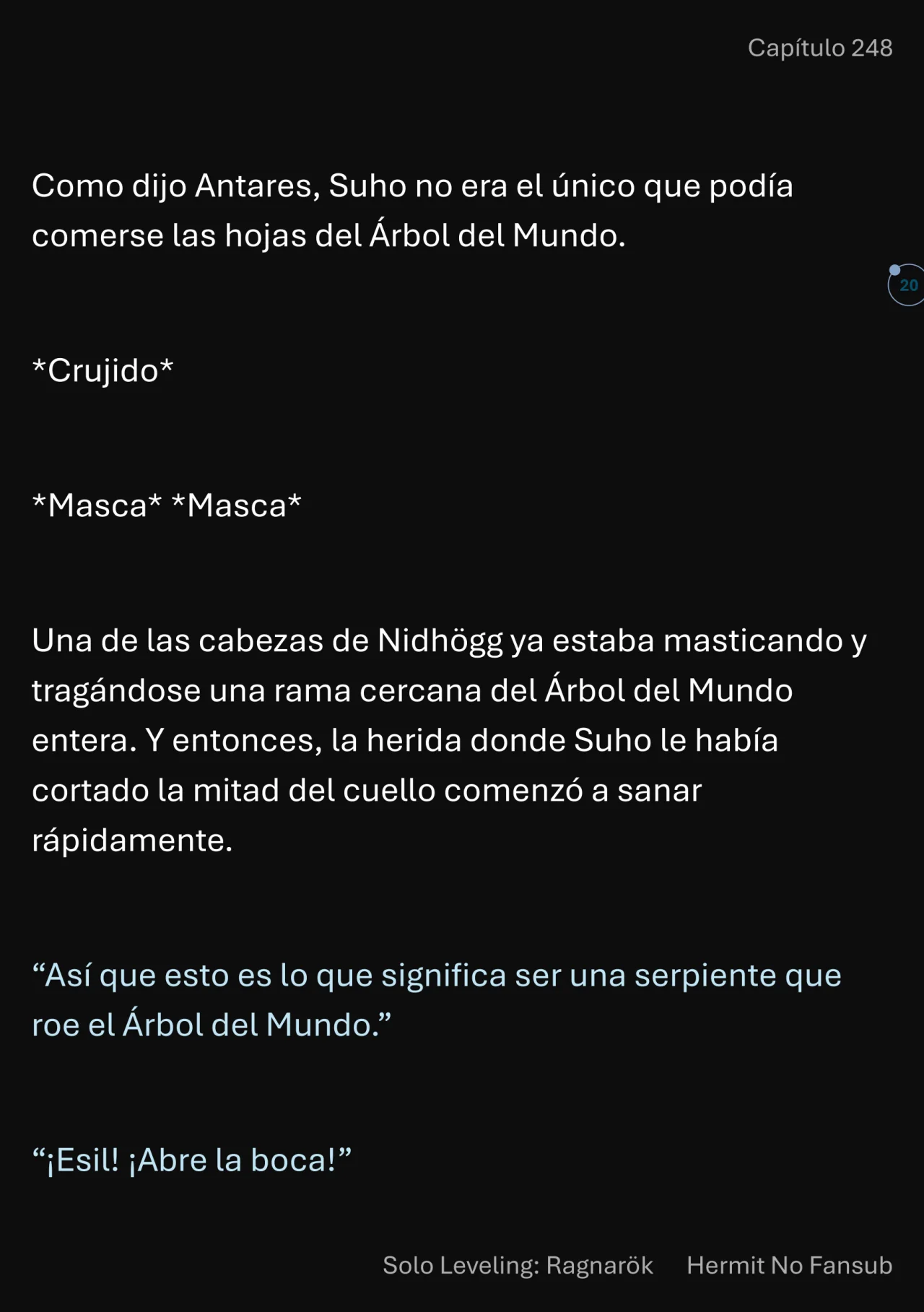 Página 21 del Manga