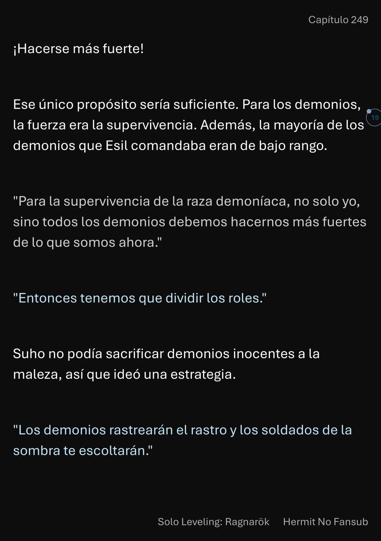 Página 20 del Manga