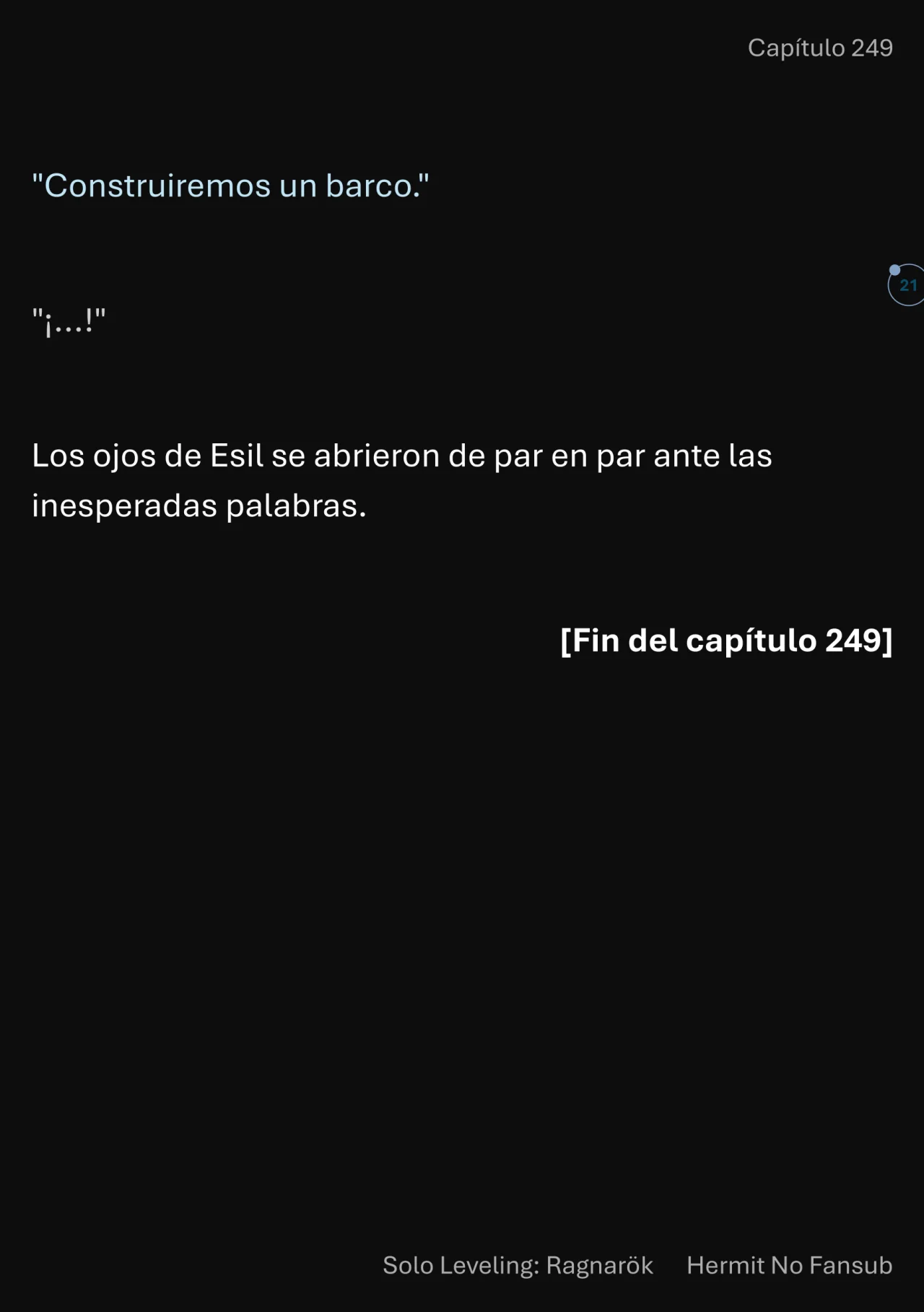 Página 22 del Manga