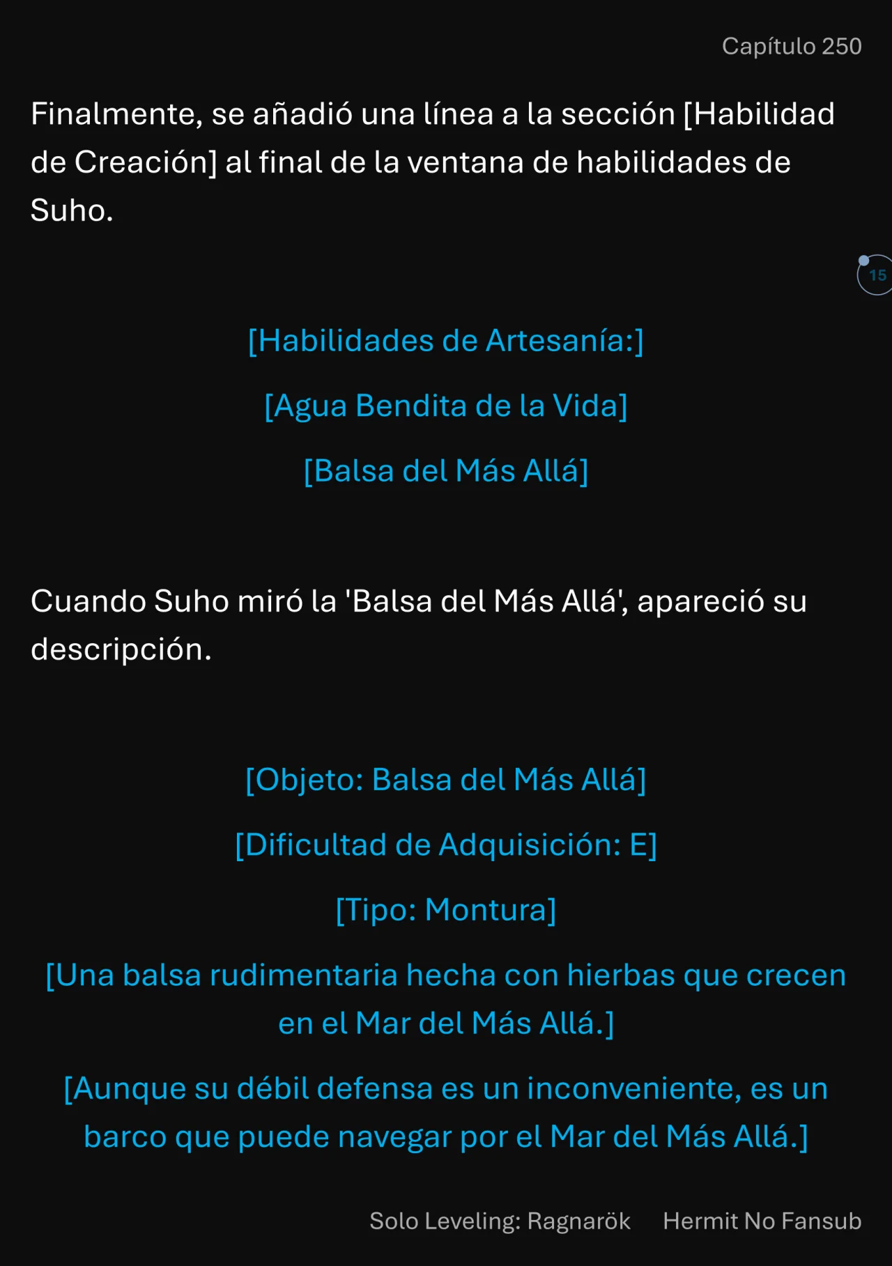 Página 16 del Manga