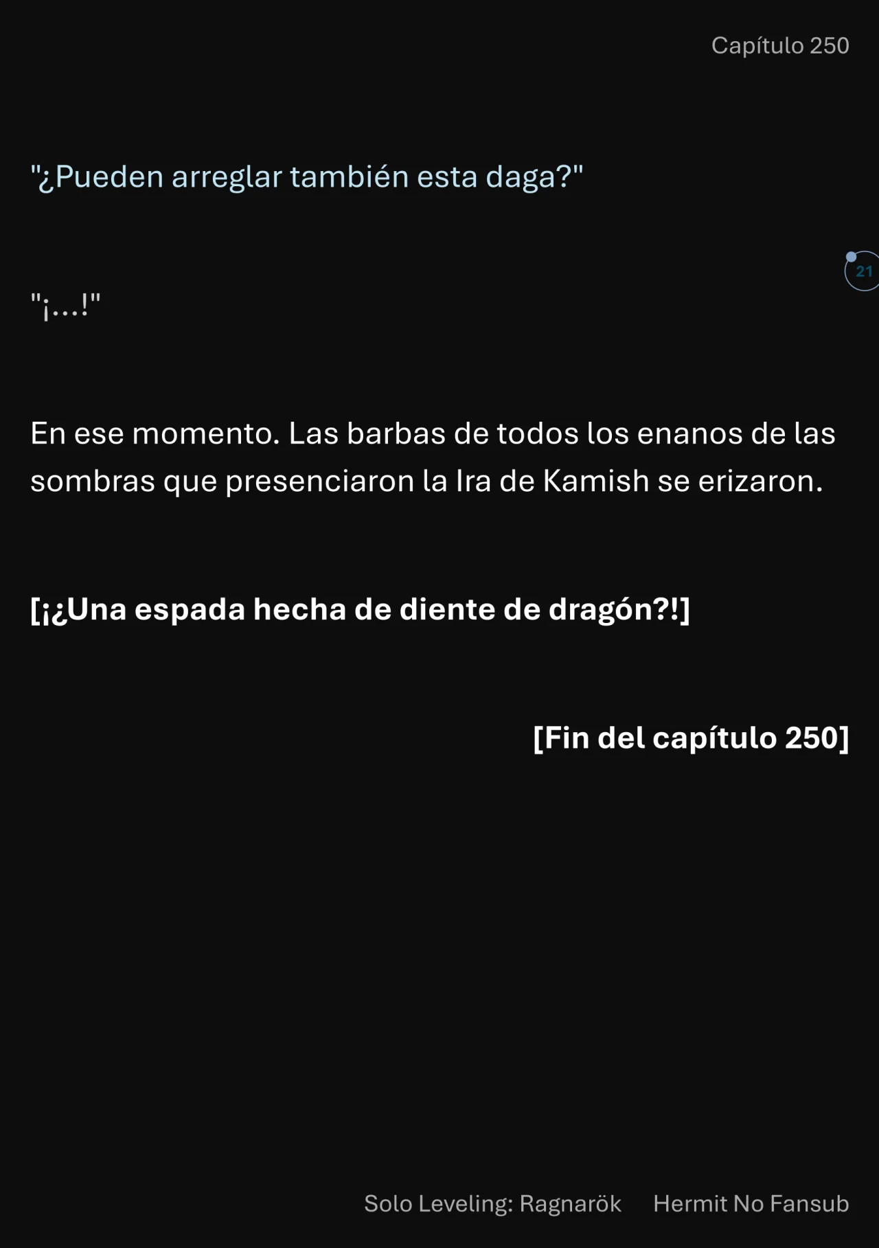 Página 22 del Manga