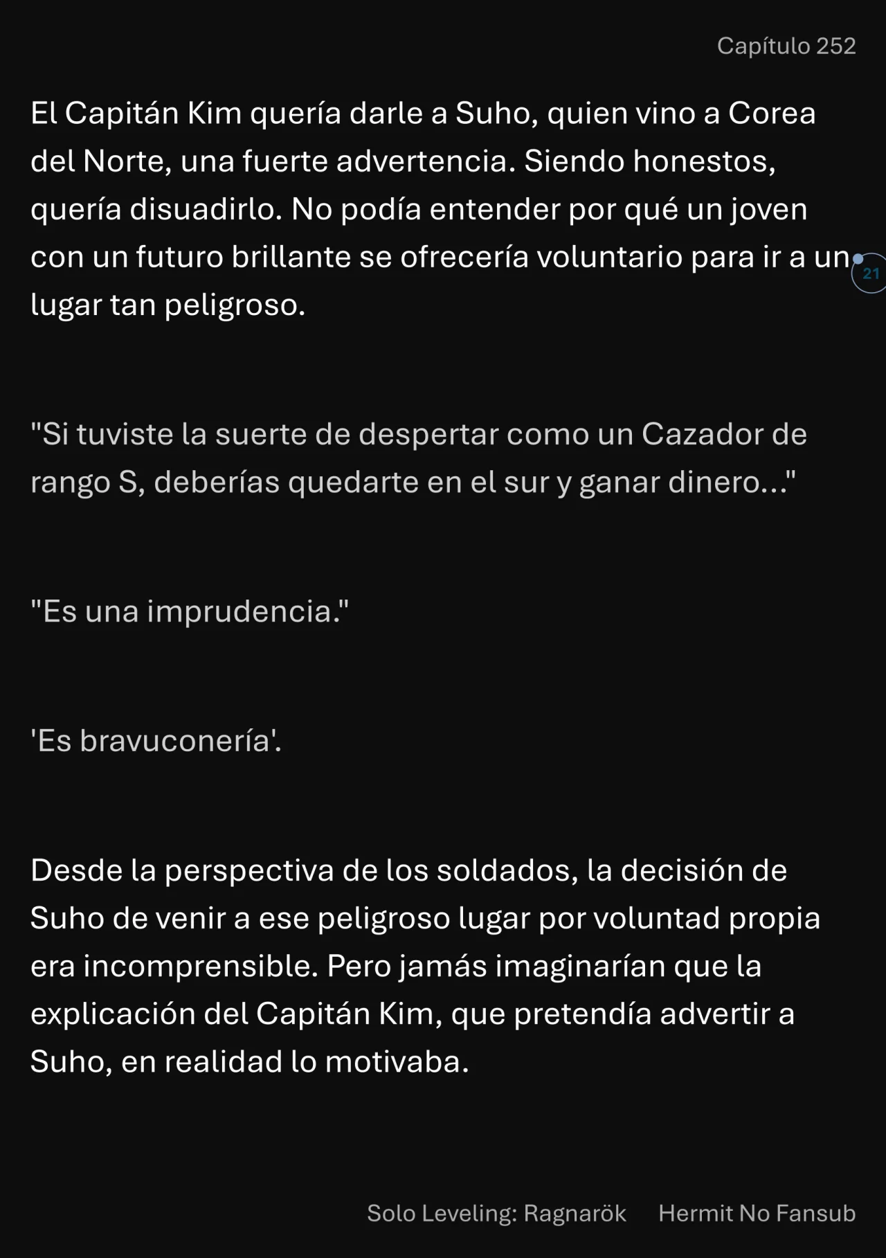 Página 22 del Manga