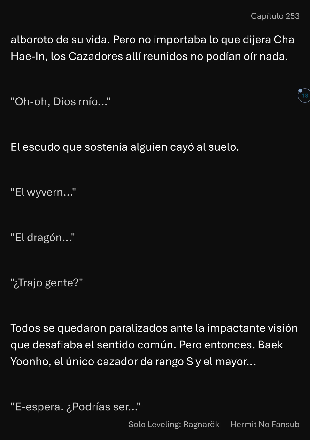 Página 19 del Manga