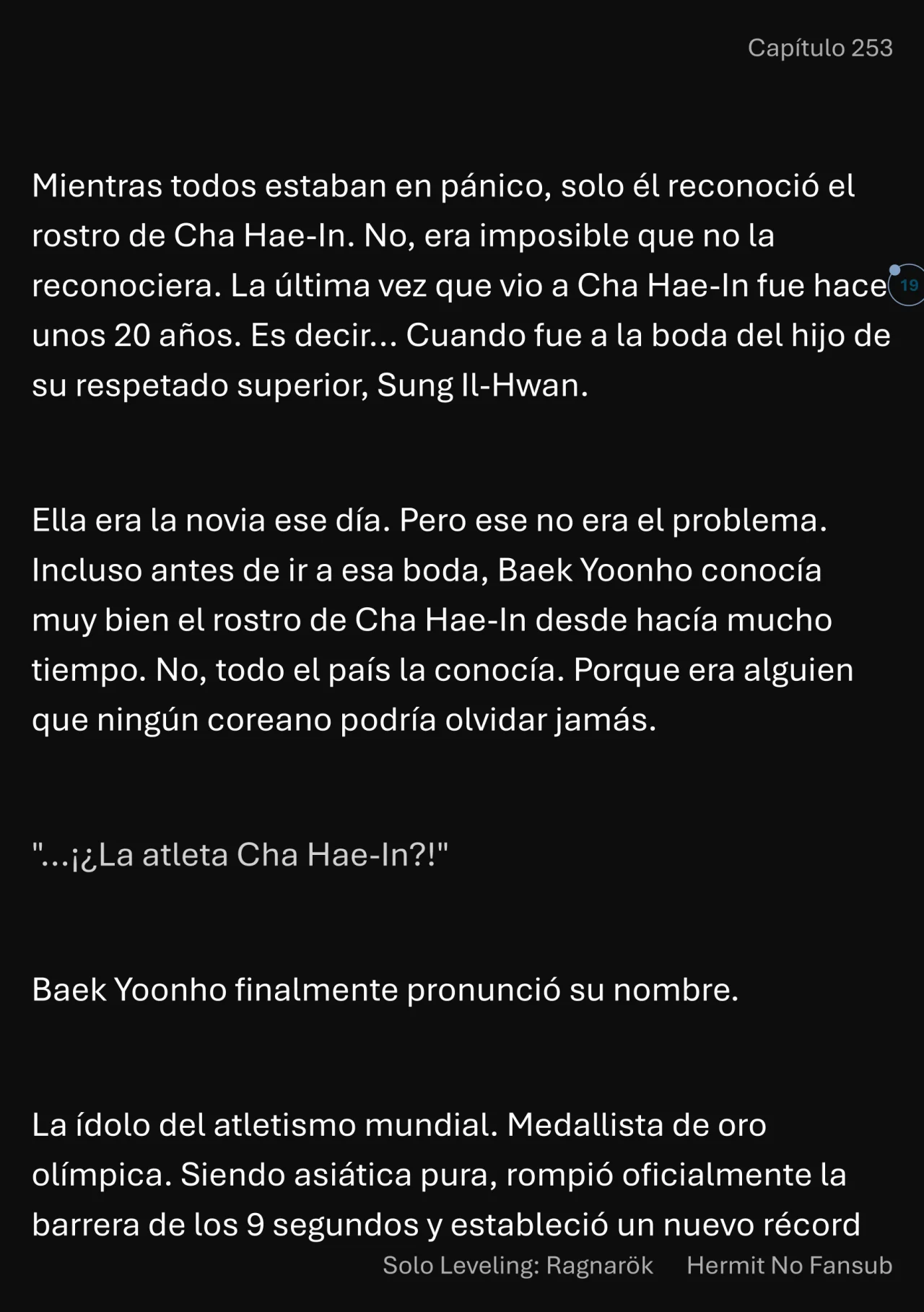 Página 20 del Manga