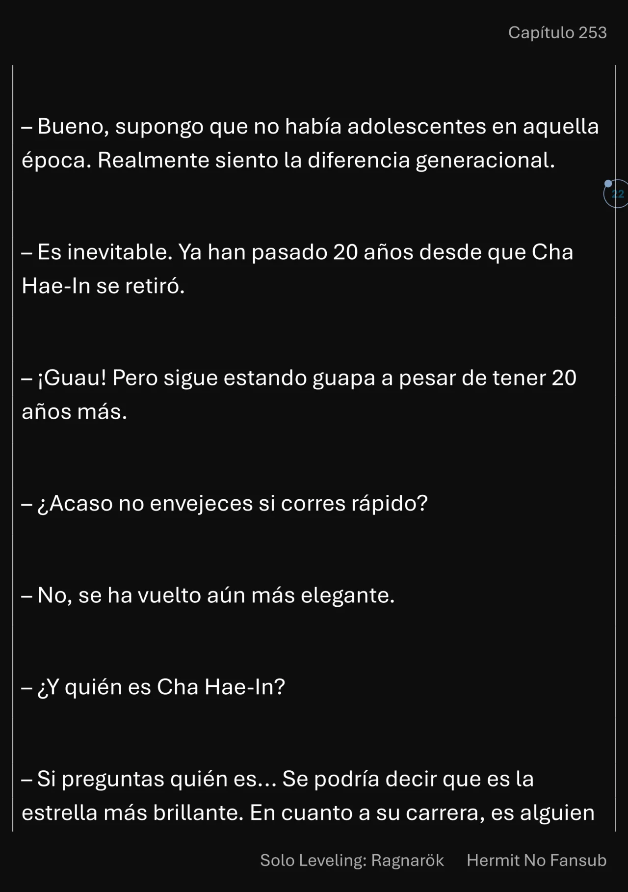 Página 23 del Manga