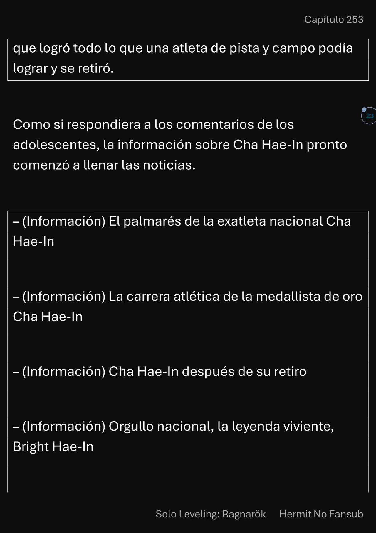 Página 24 del Manga