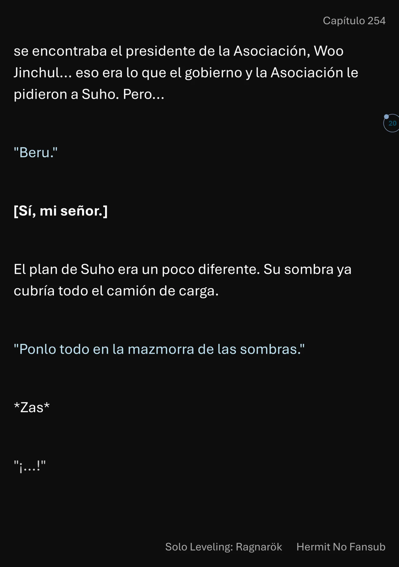 Página 21 del Manga