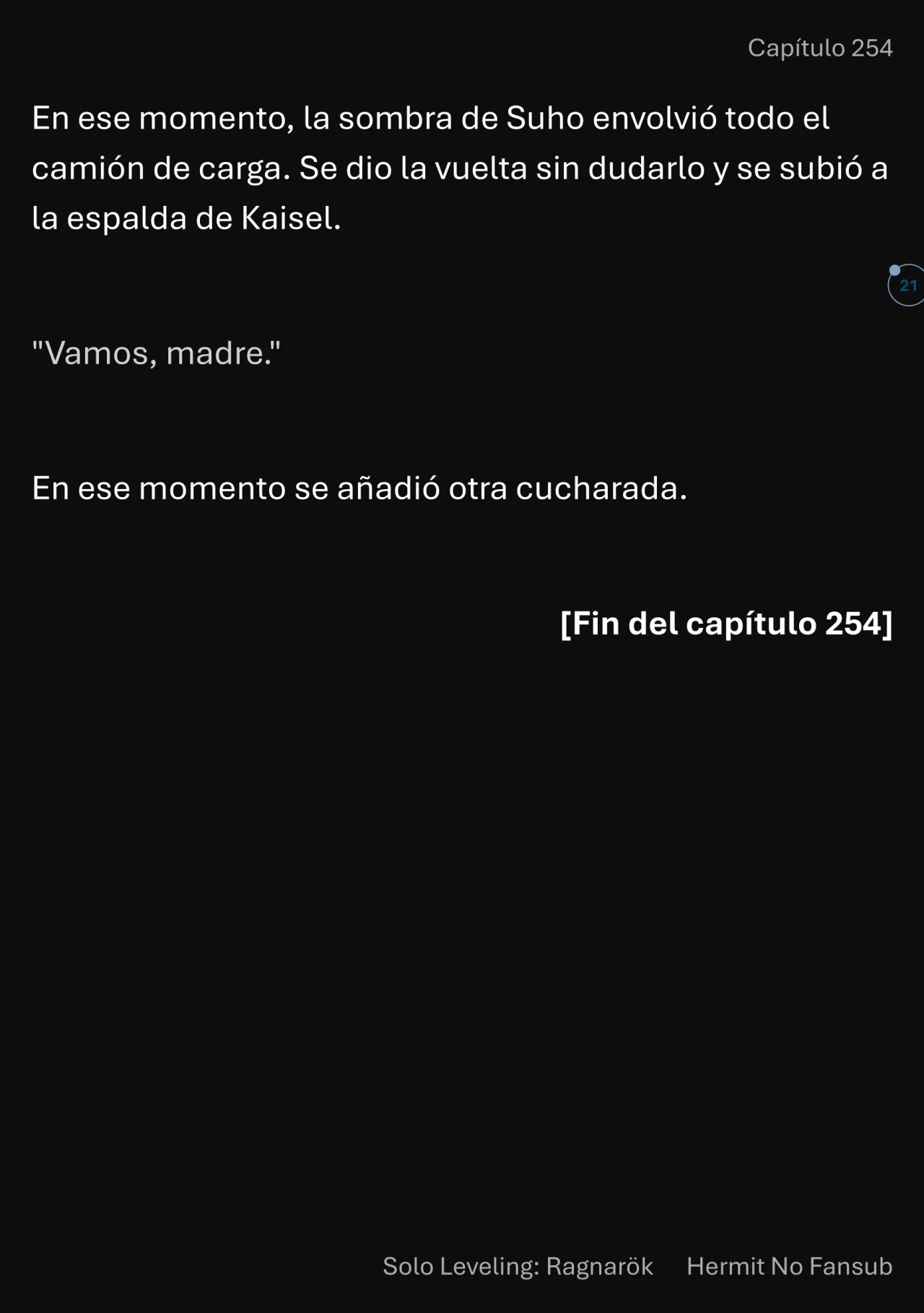 Página 22 del Manga