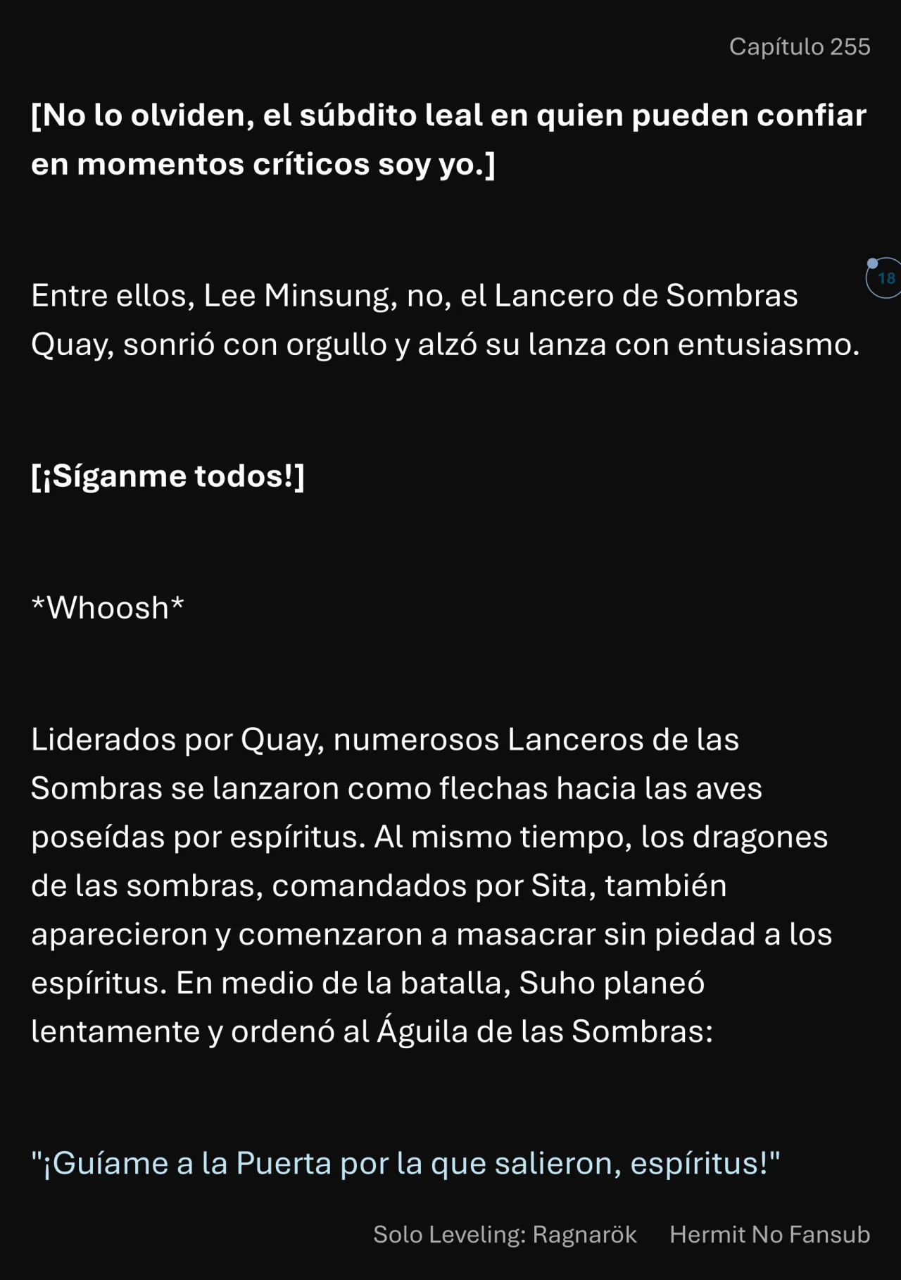 Página 19 del Manga